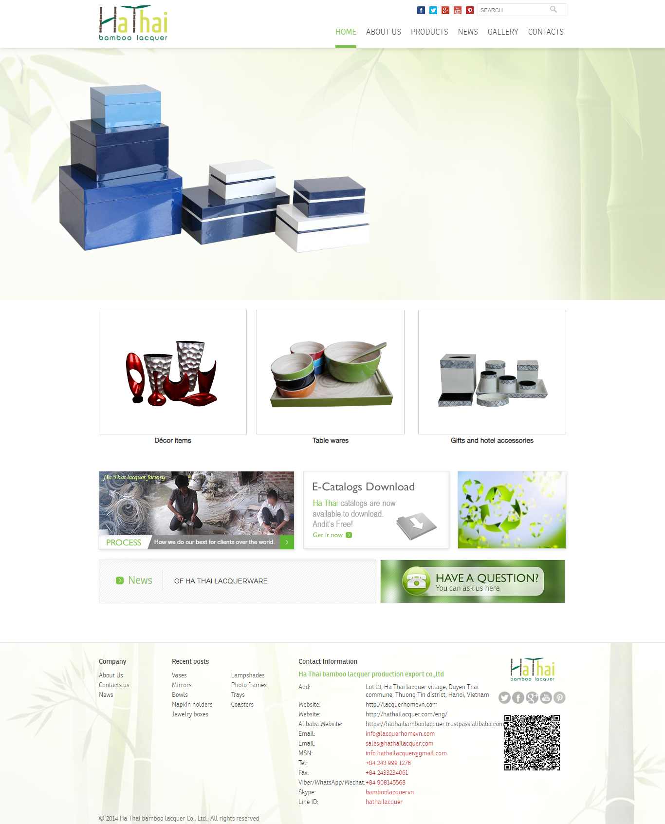 Thiết kế Web Thủ công mỹ nghệ - lacquerhomevn.com
