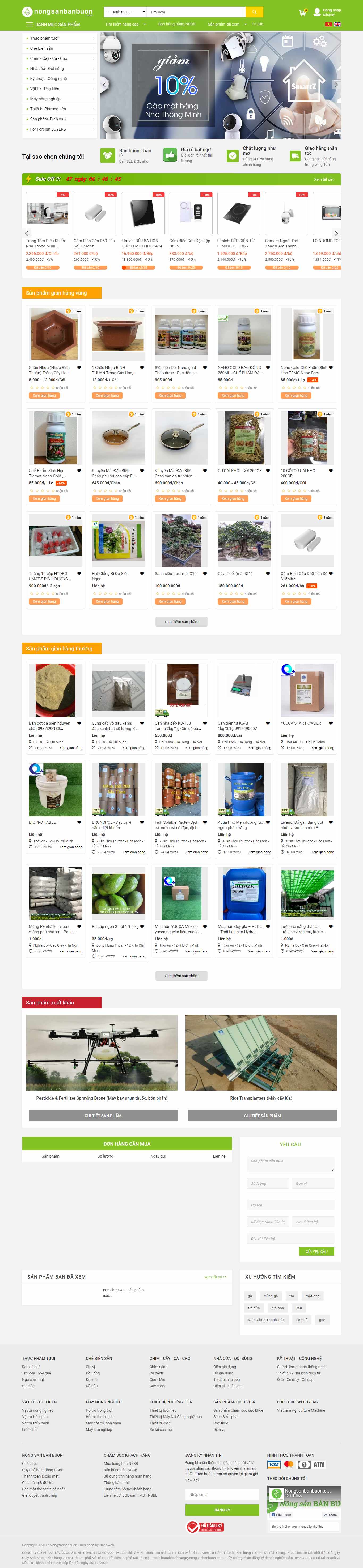Thiết kế Web Nông nghiệp - nongsanbanbuon.com