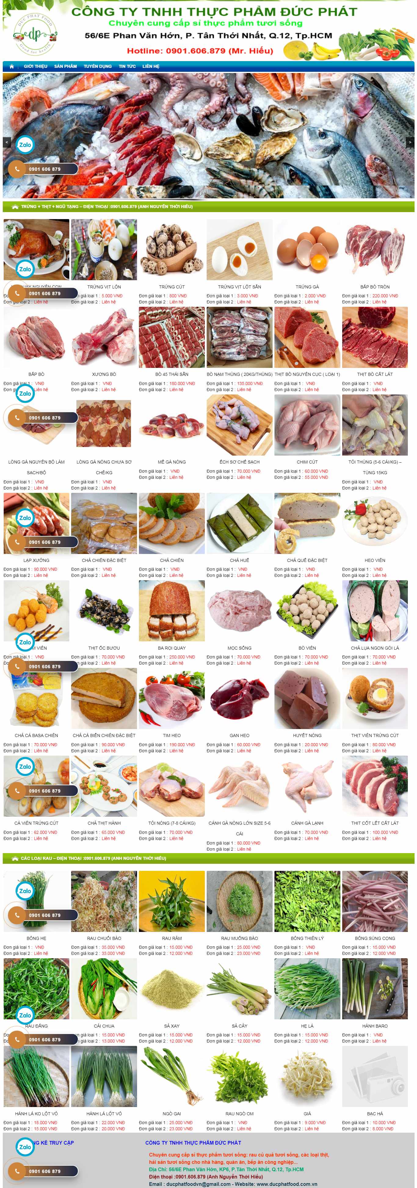 Thiết kế Web chuẩn seo google - ducphatfood.com.vn