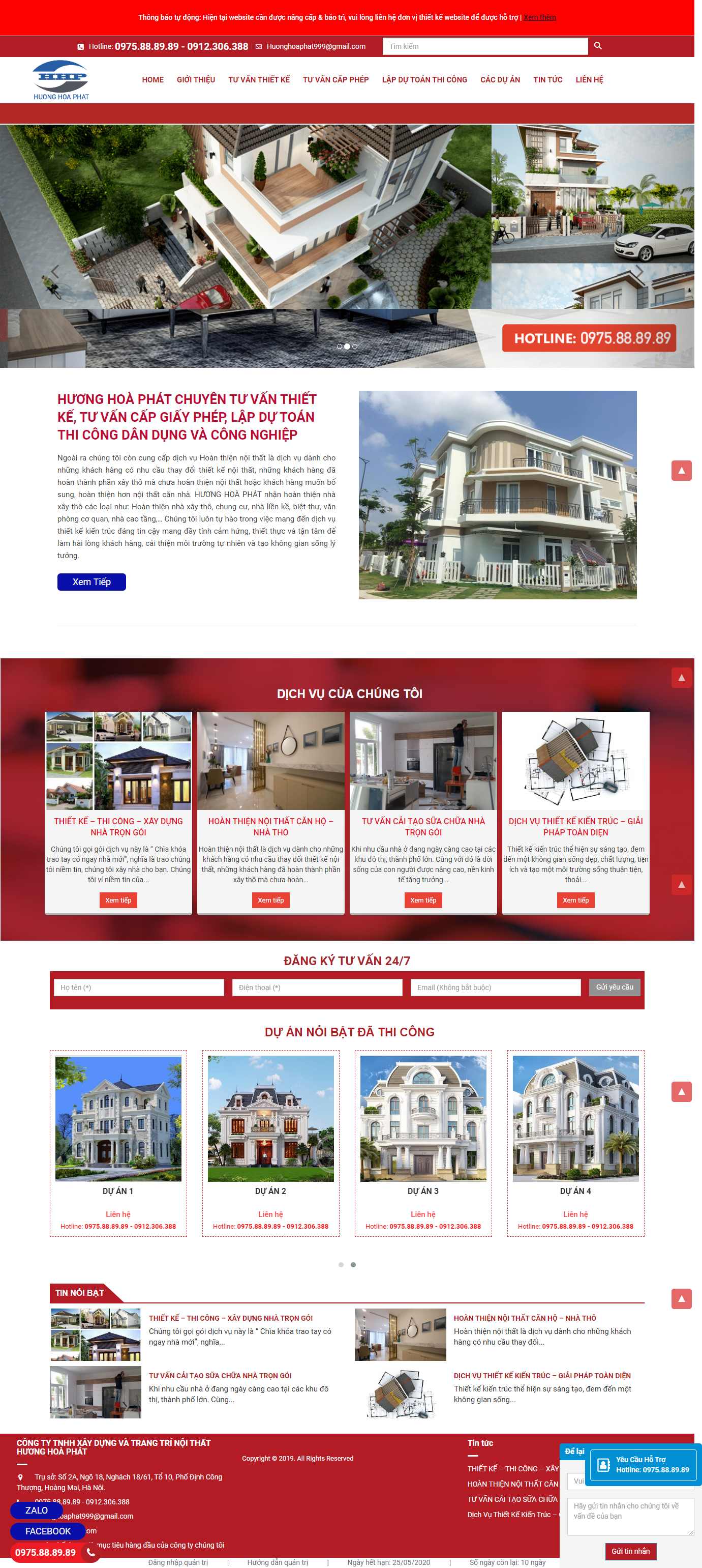 Thiết kế Web tư vấn - huonghoaphat.com
