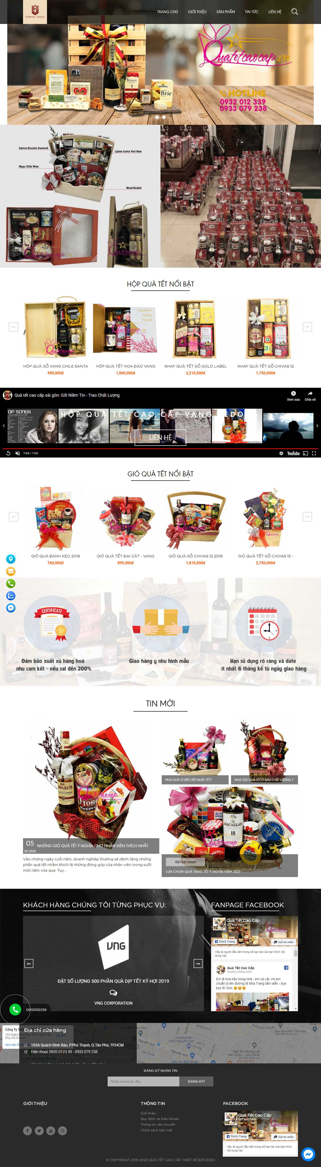 Thiết kế web quà tết - quatetcaocap.vn