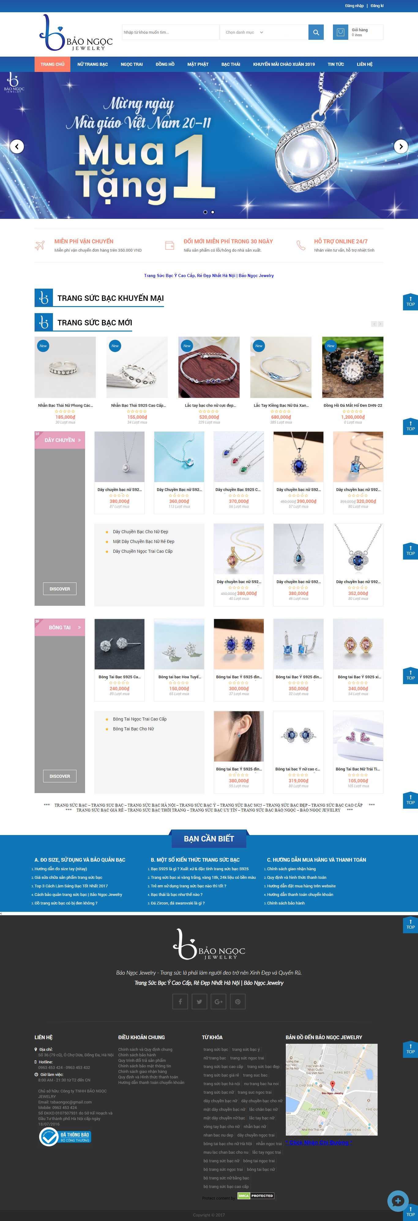 Thiết kế web vàng bạc - trangsucbacy.com