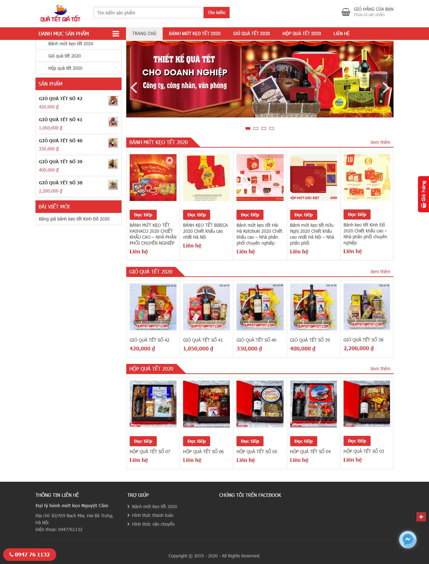 Thiết kế Web hàng tết - quatetgiatot.com