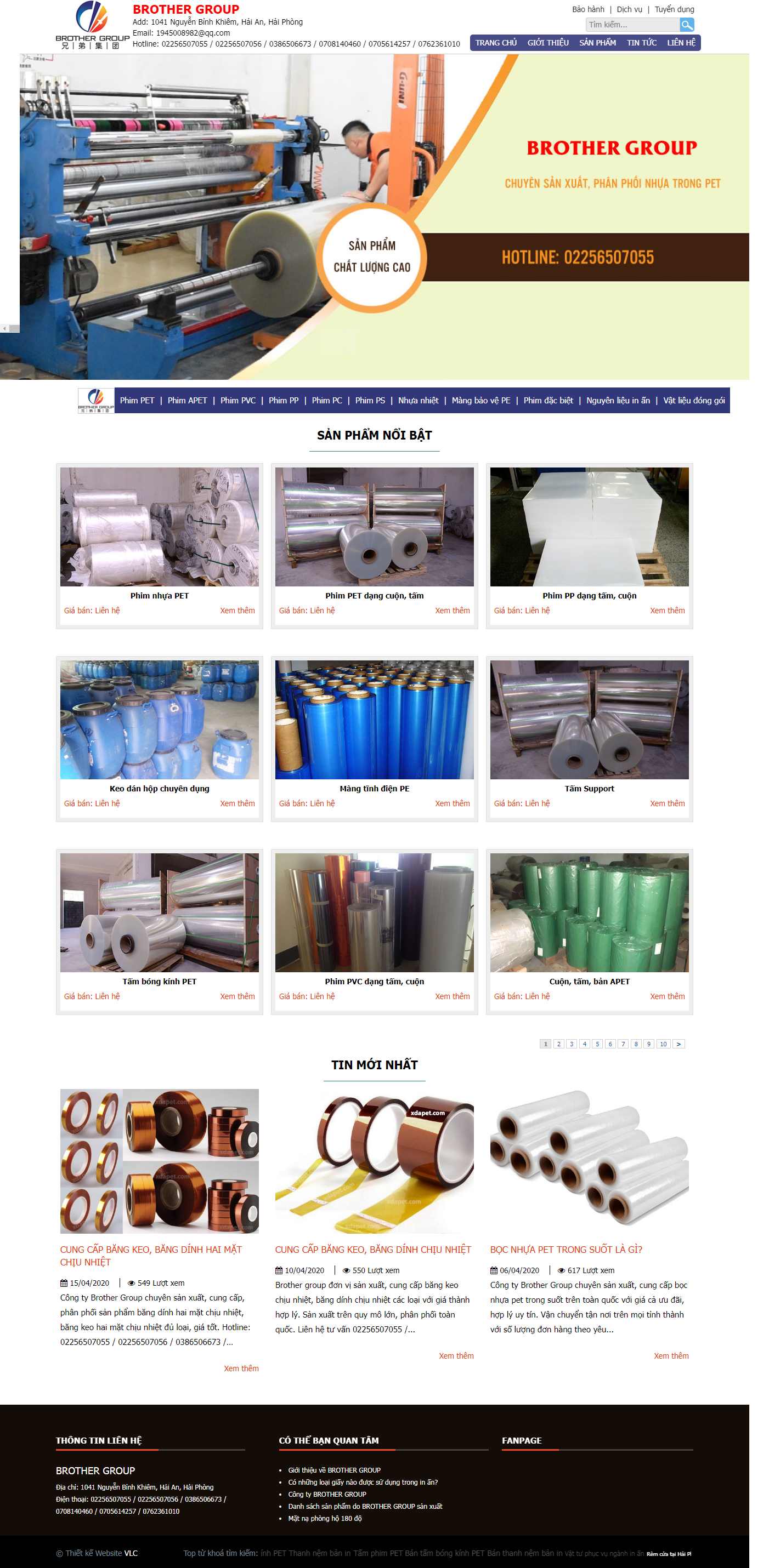 Thiết kế web sản xuất nhựa - xdapet.com
