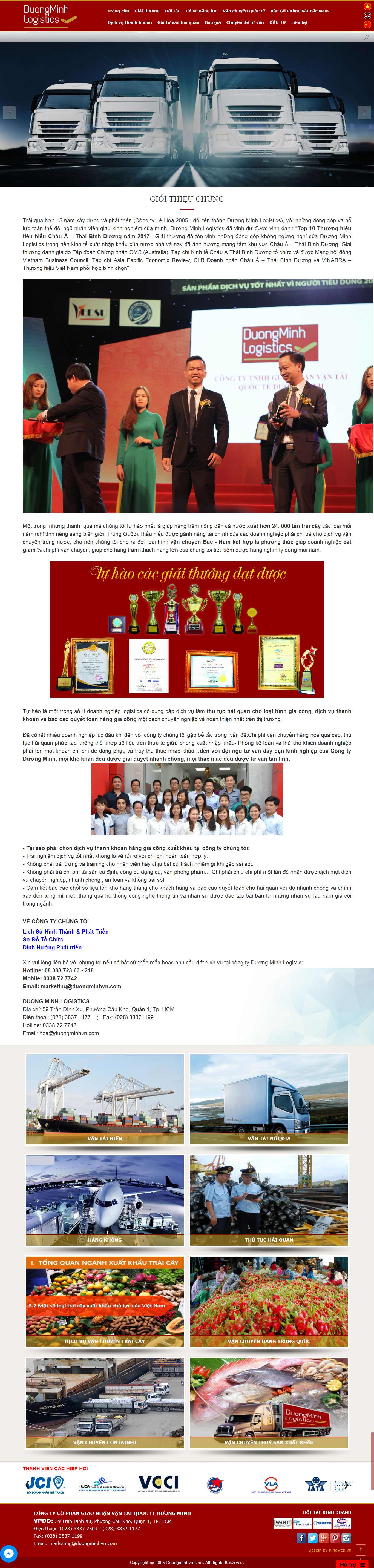 Thiết kế Web xuất nhập khẩu - duongminhvn.com