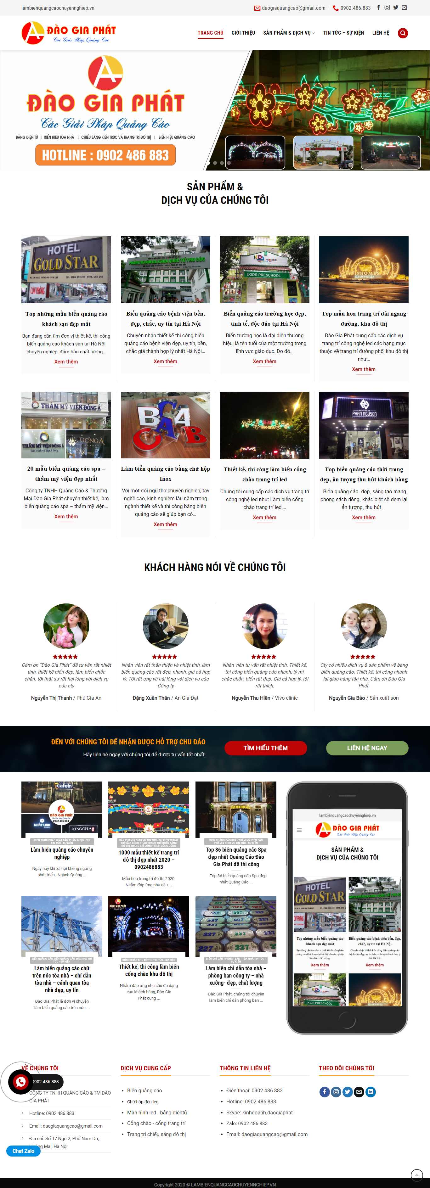 Thiết kế Web quảng cáo - lambienquangcaochuyennghiep.vn