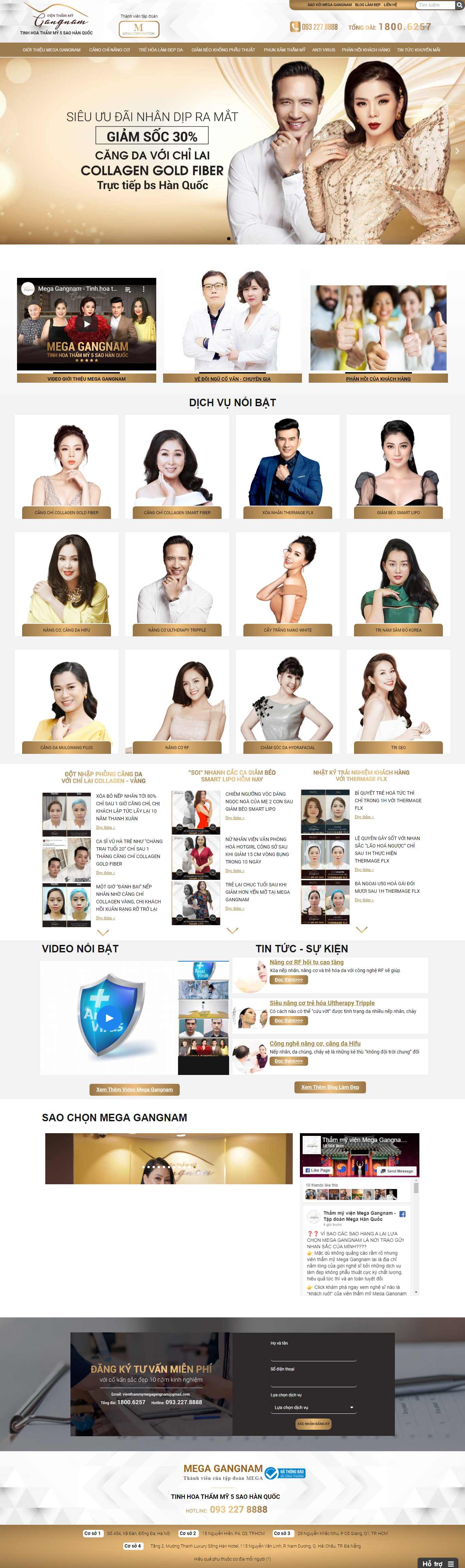 Thiết kế web theo yêu cầu - gangnam.com.vn