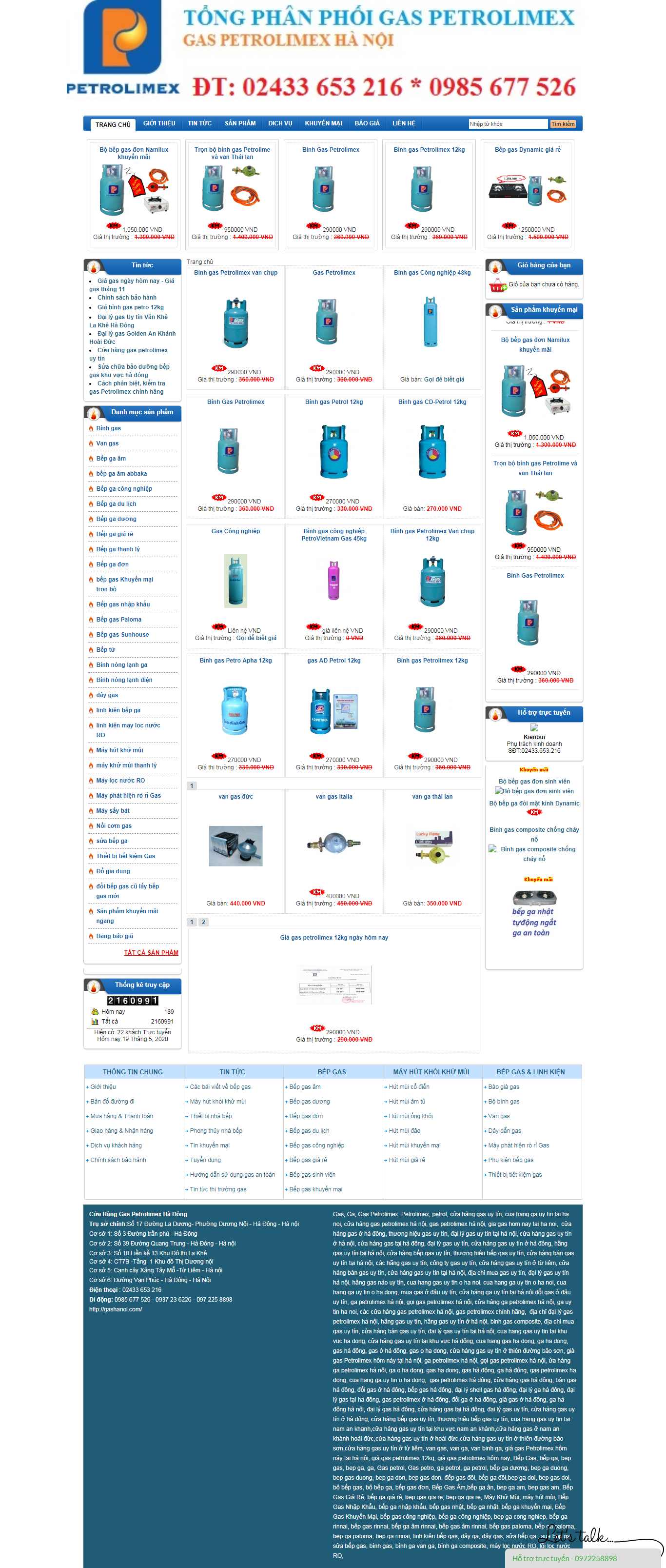 Thiết kế web giao ga - gashanoi.com