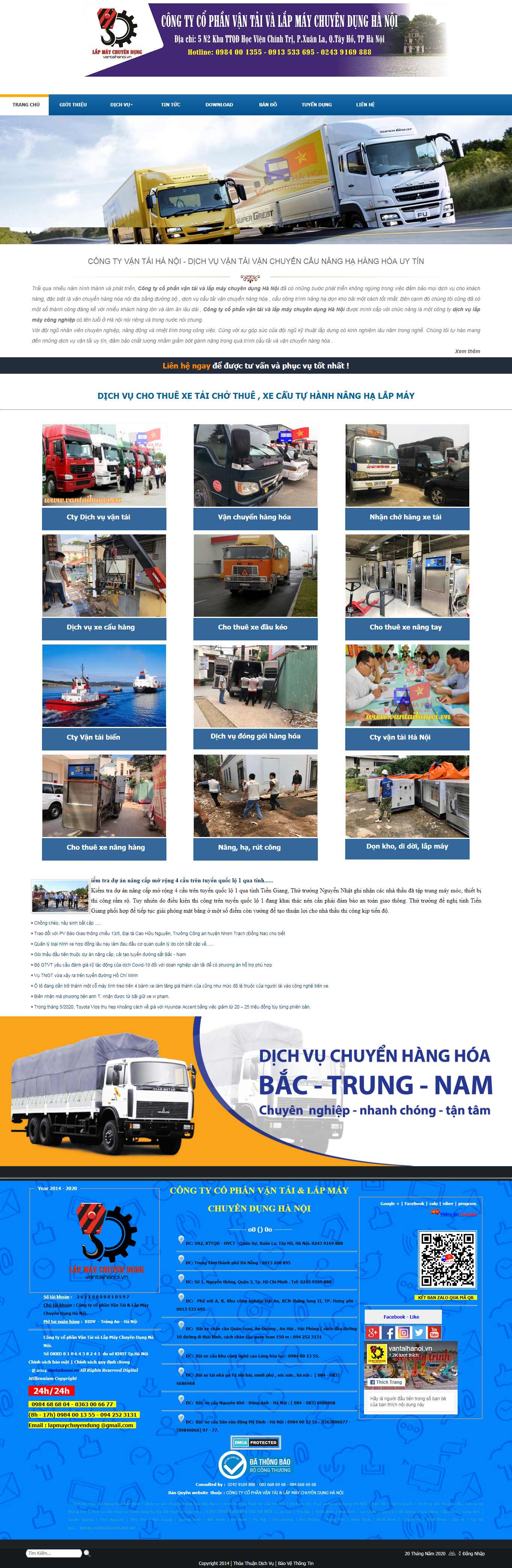 Thiết kế web miễn phí - vantaihanoi.vn