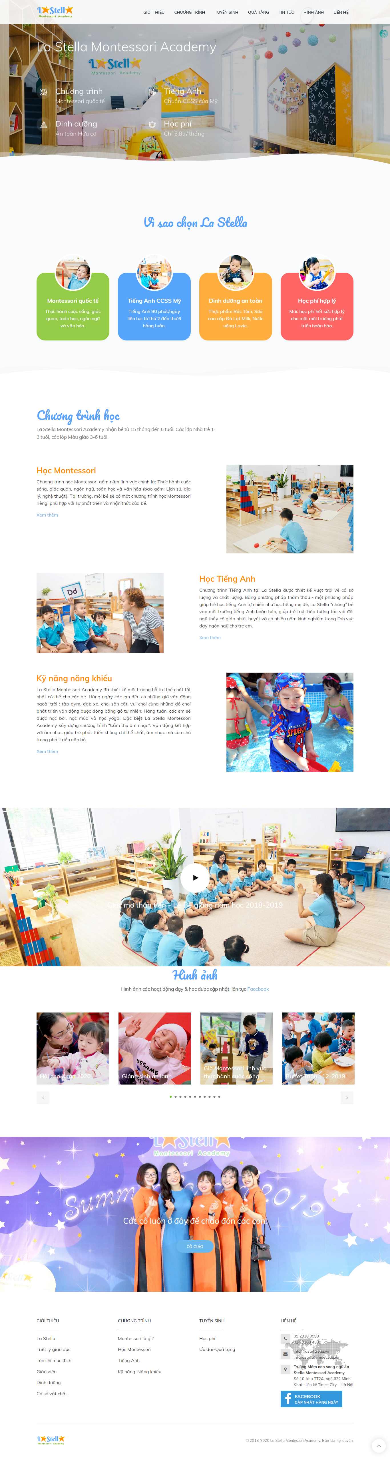 Thiết kế web trường học - lastella.edu.vn