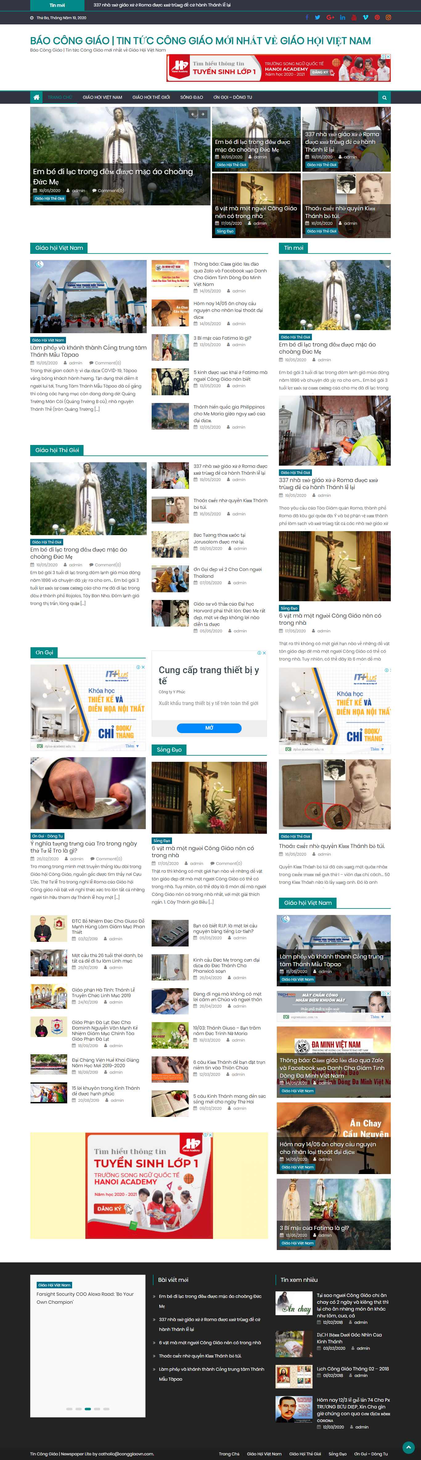 Thiết kế web công giáo - conggiaovn.com