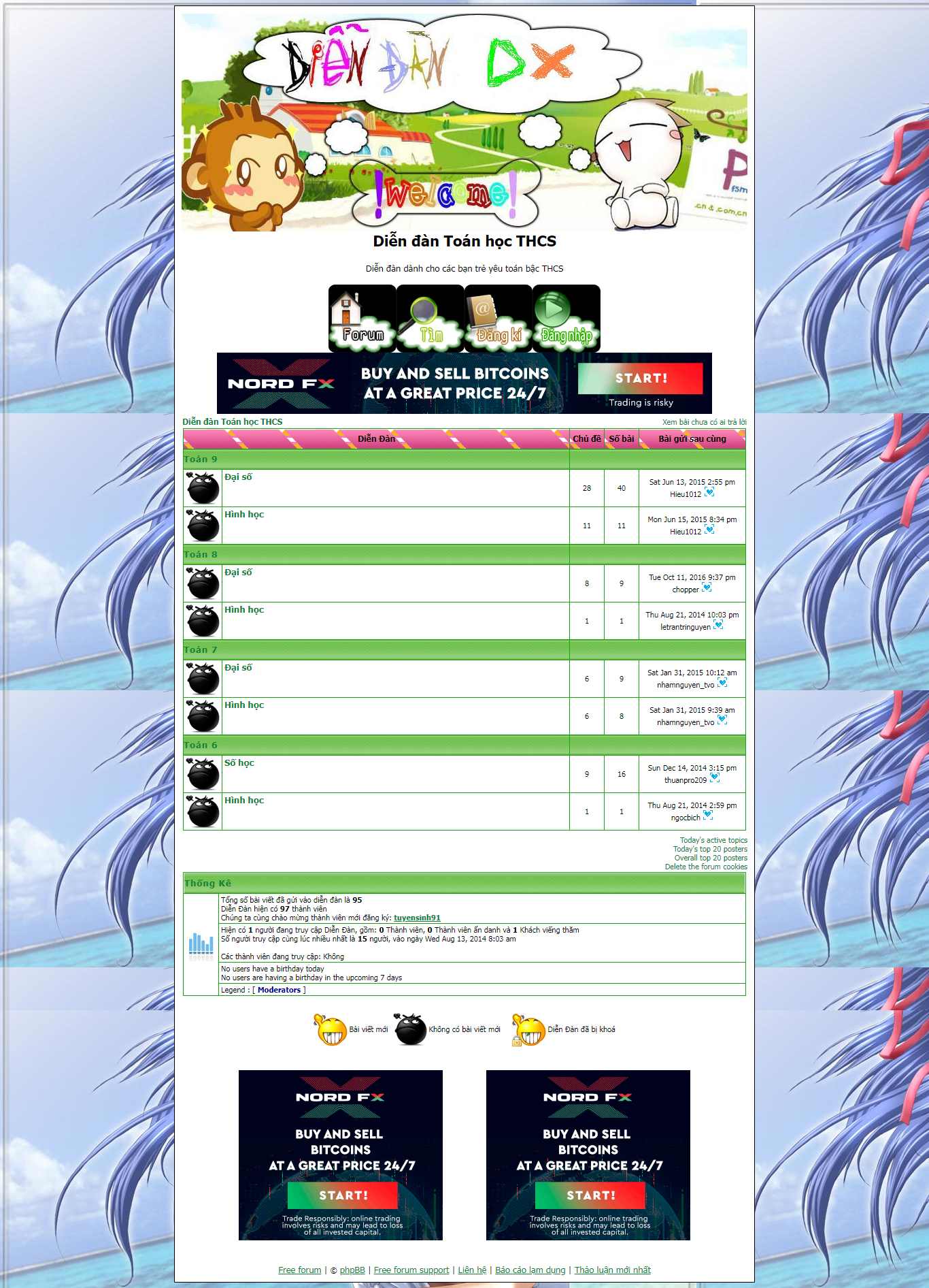 Thiết kế web diễn đàn - diendantoanthcs.forumvi.net