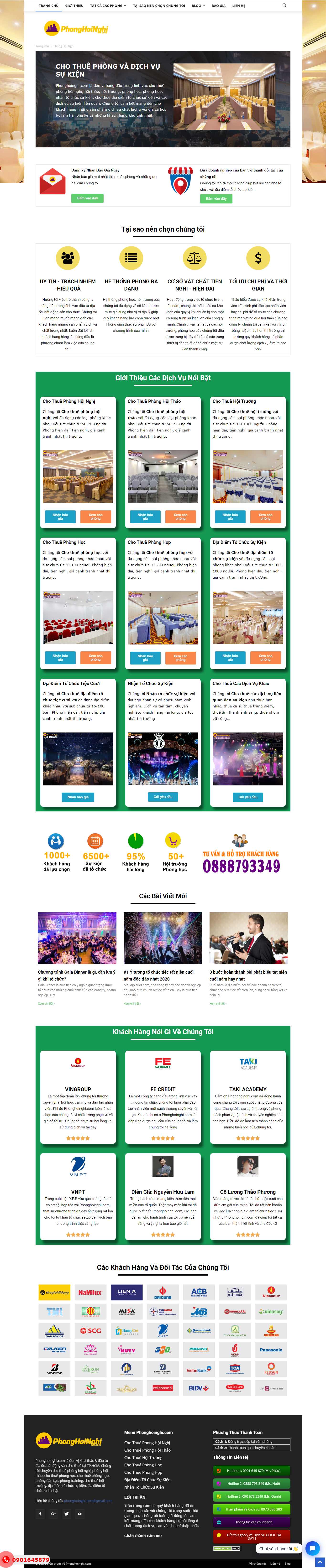 Thiết kế web hội thảo - phonghoinghi.com