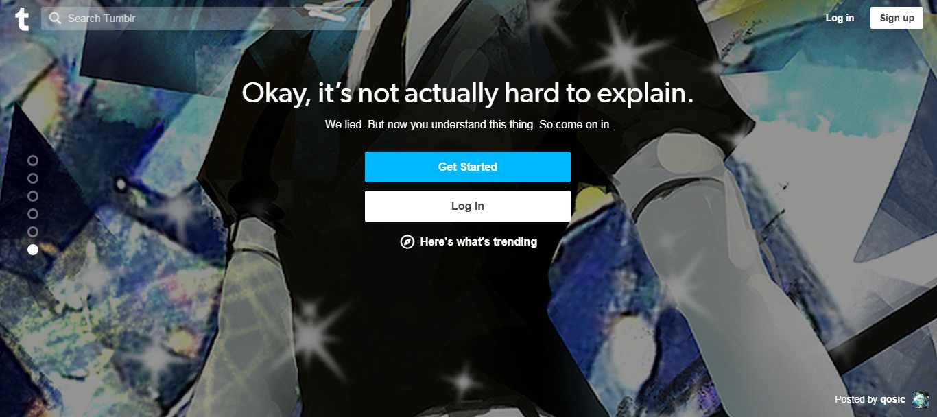 Thiết kế web mạng xã hội - www.tumblr.com