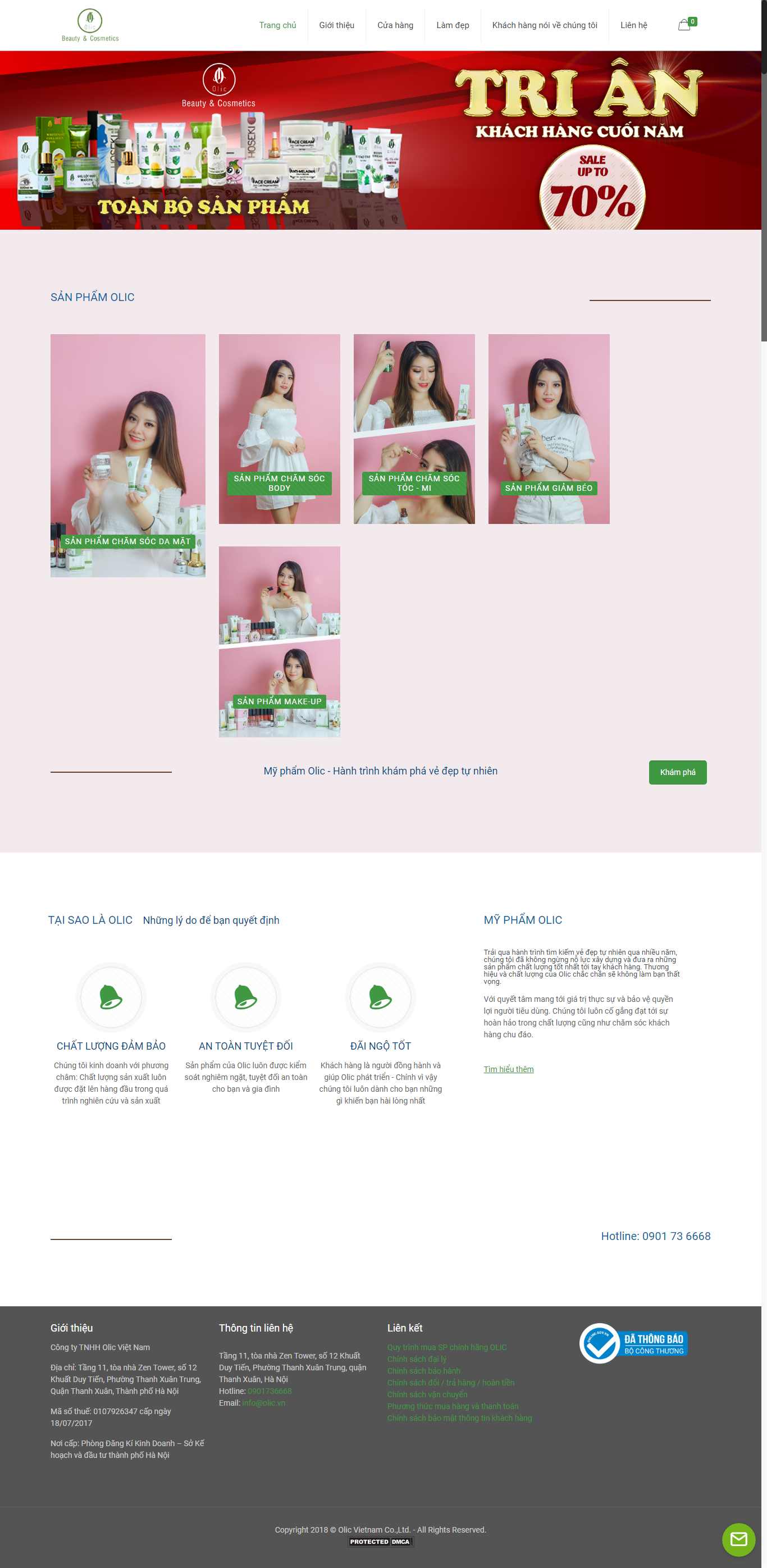 Thiết kế web asp.net - myphamolic.vn