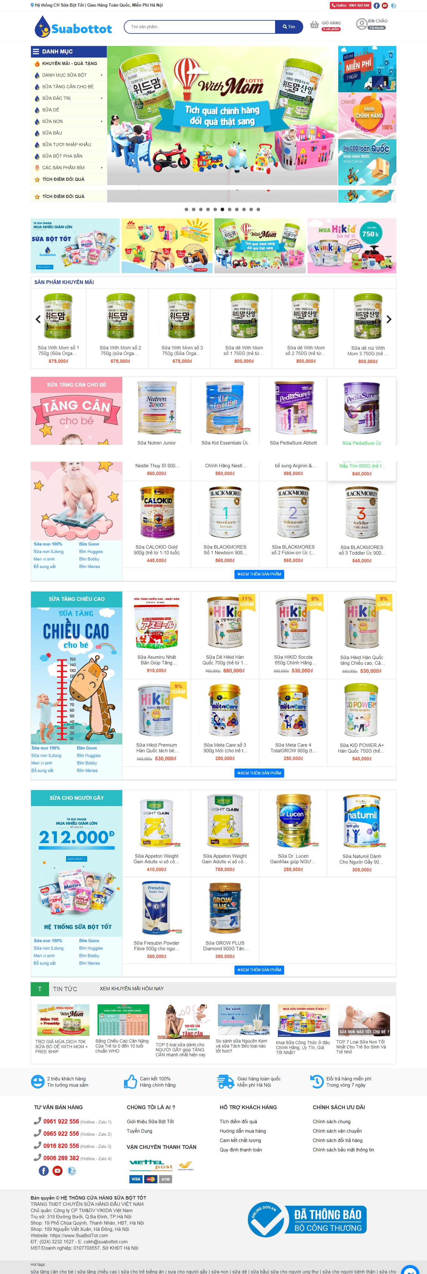Thiết kế web joomla - suabottot.com