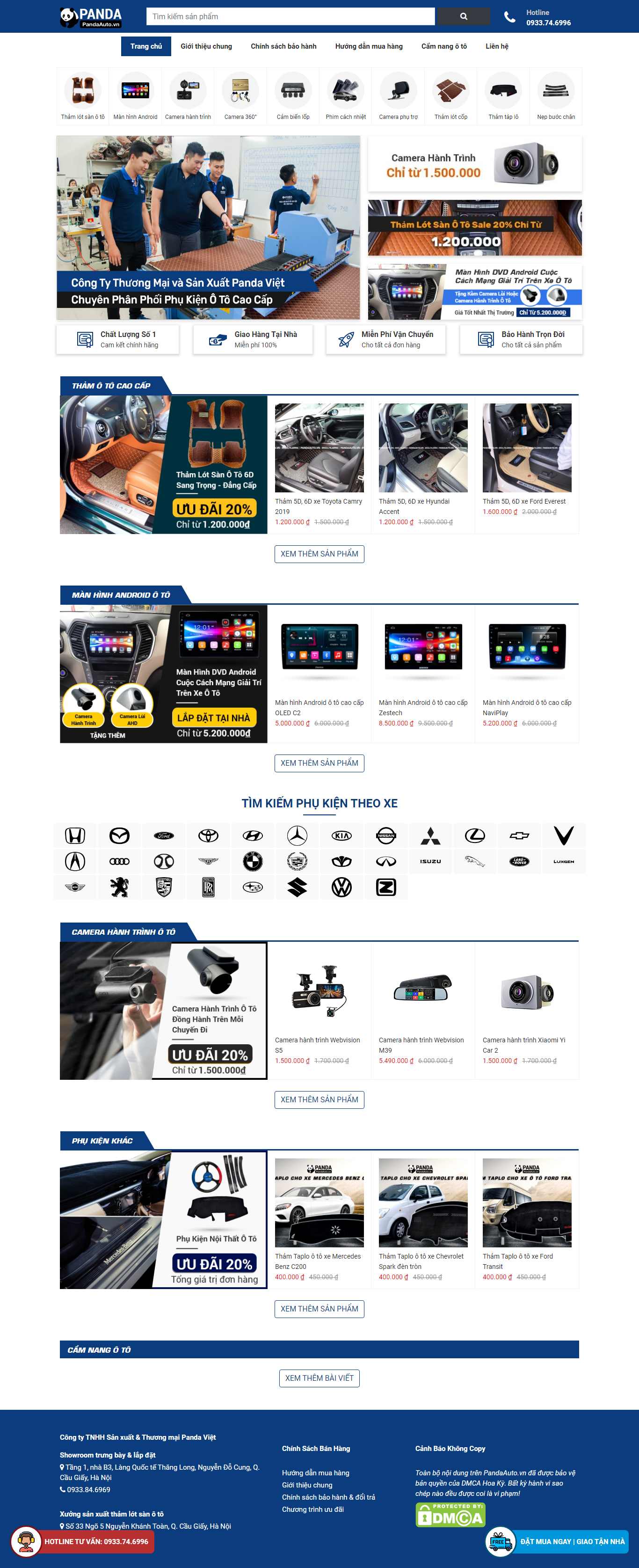 Thiết kế web siêu việt - pandaauto.vn