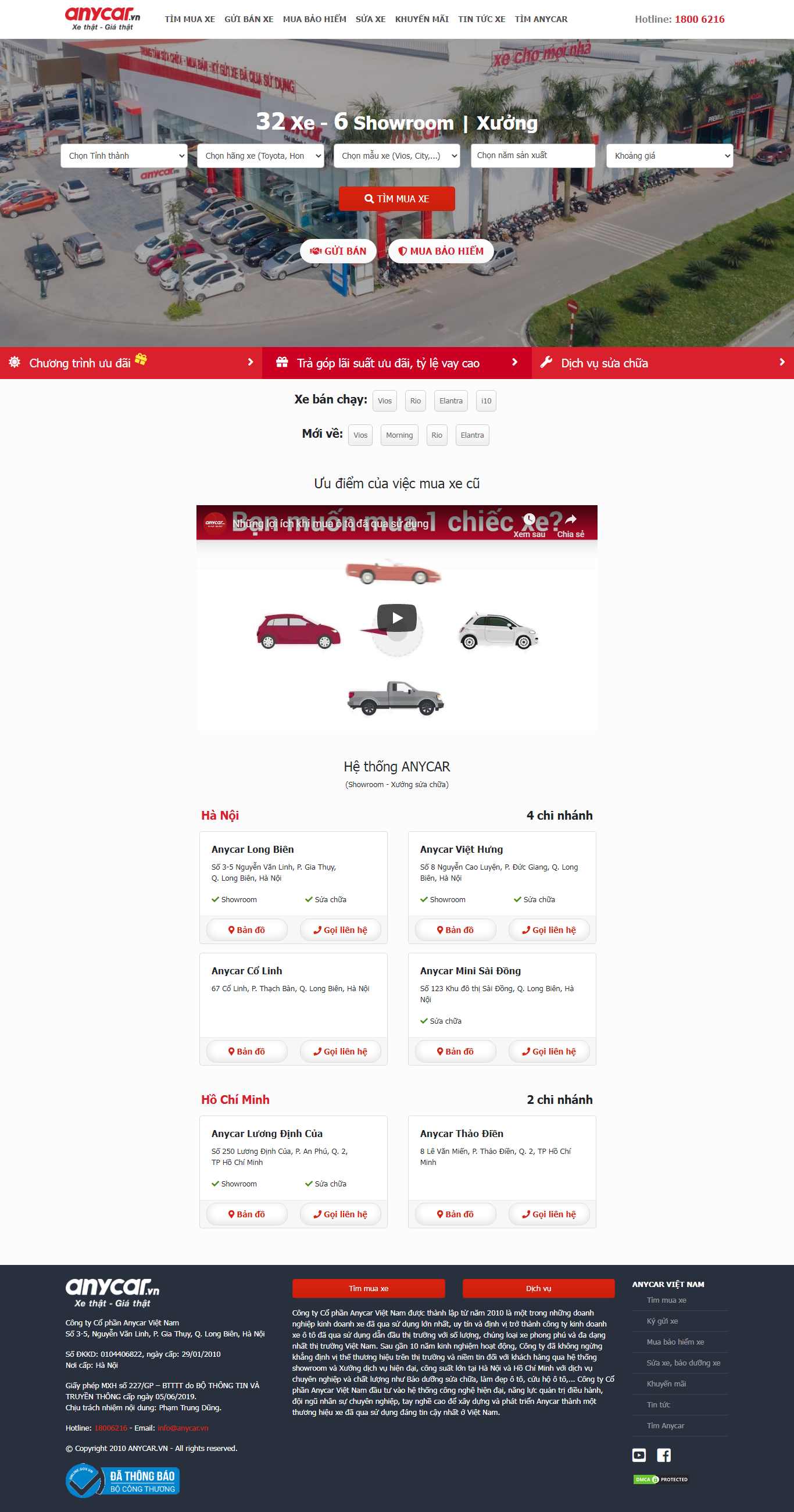 Thiết kế web siêu tốc - anycar.vn