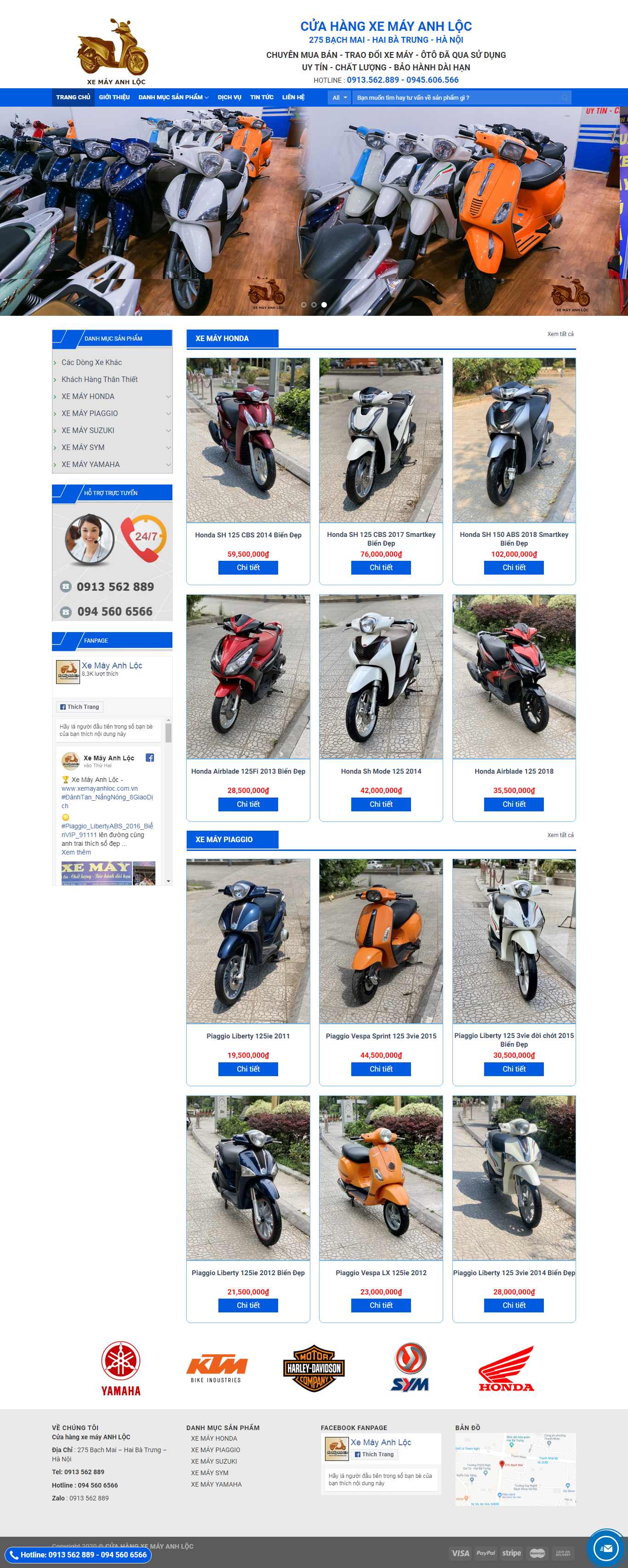 Thiết kế web siêu tốc - xemayanhloc.com.vn