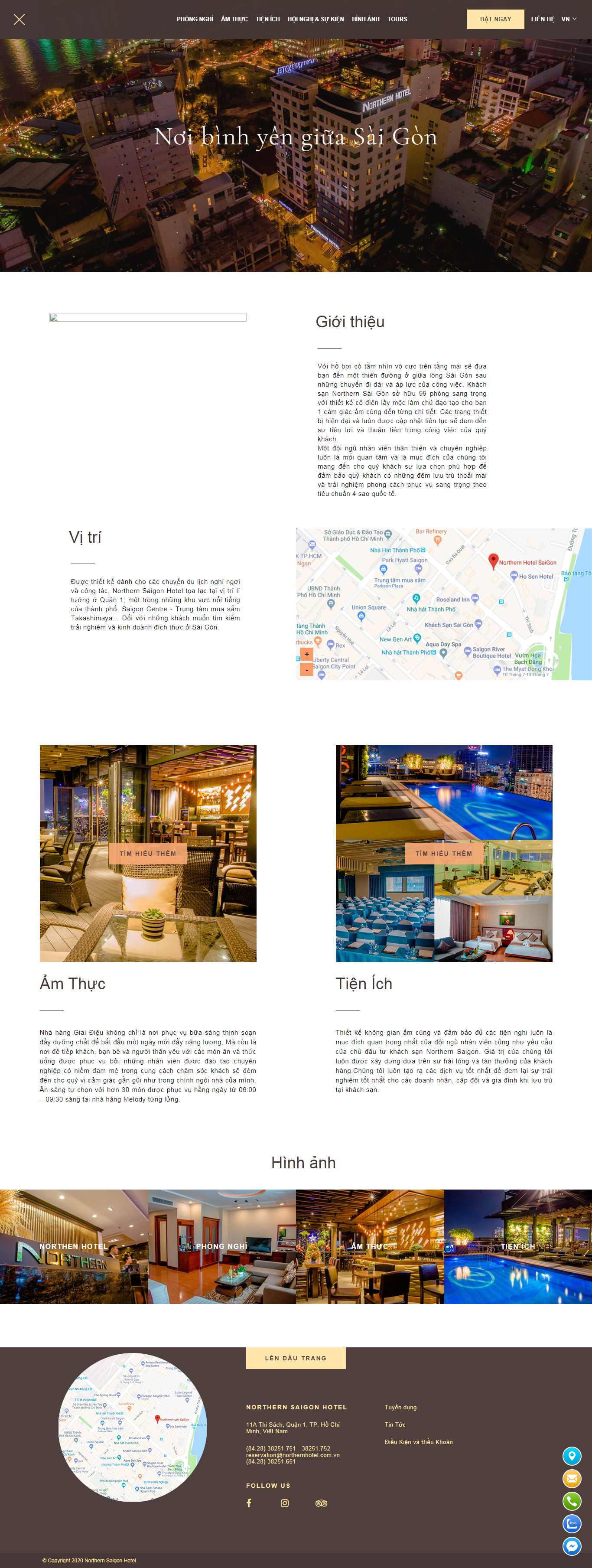 Thiết kế web tối ưu seo - www.northernhotel.com.vn