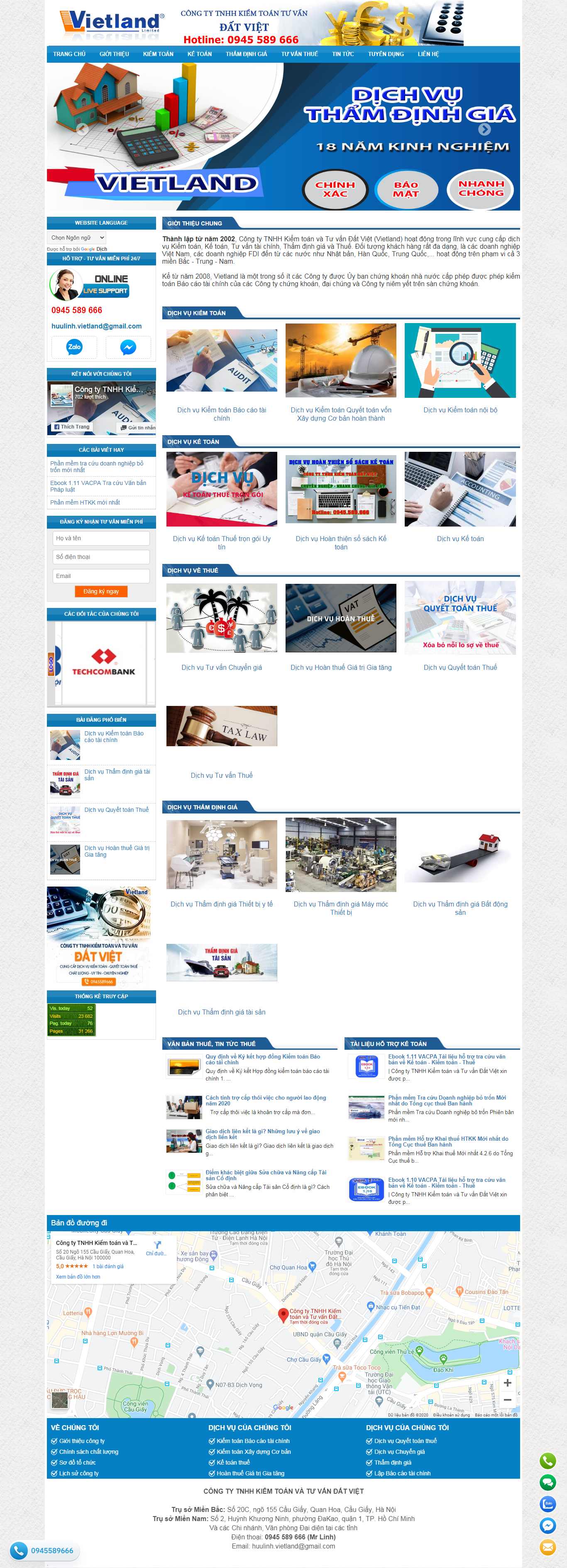 Thiết kế web kiểm toán - www.kiemtoandatviet.com