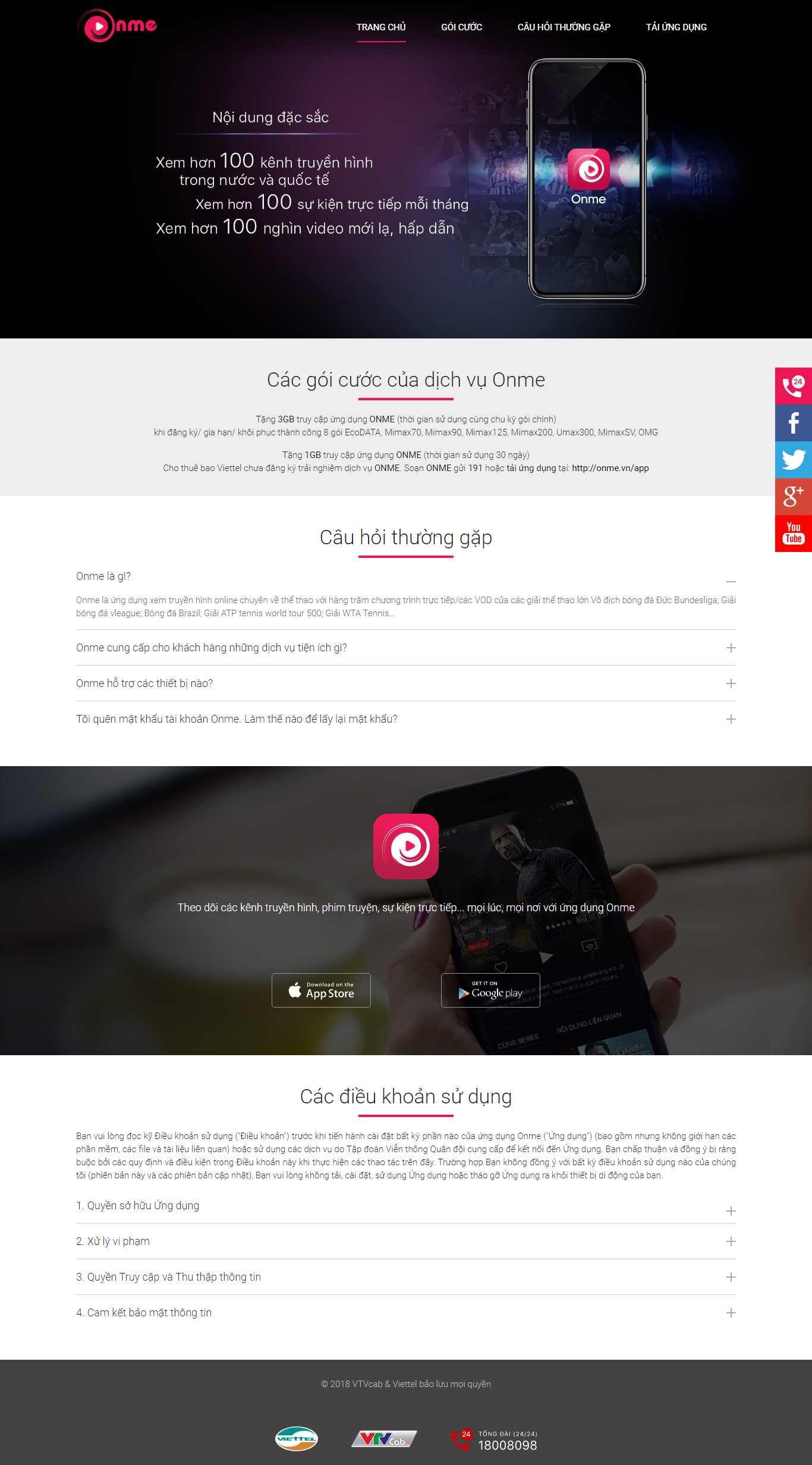 Thiết kế web truyền hình - onme.vn