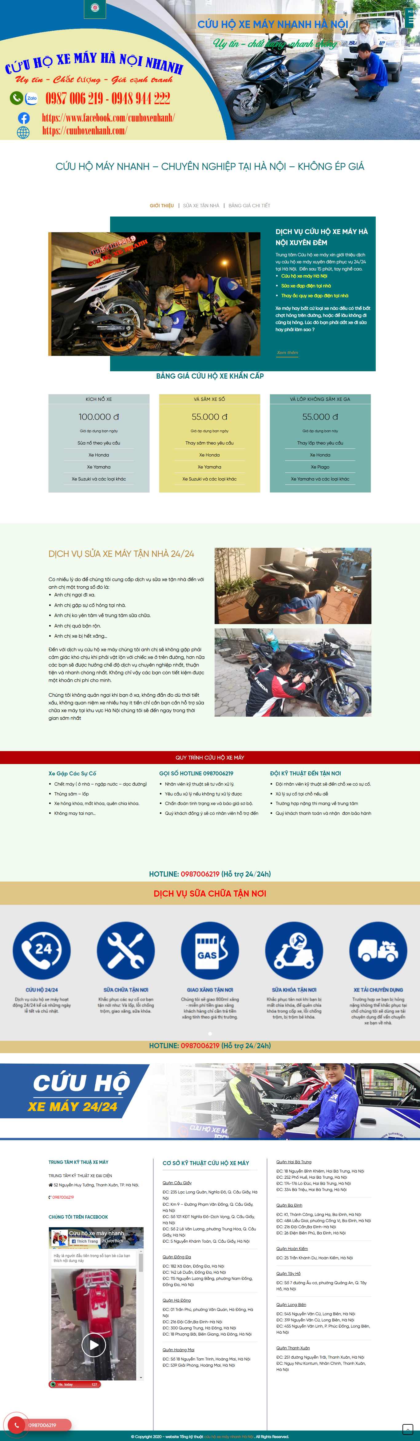 Thiết kế Web Quận Tây Hồ - cuuhoxenhanh.com