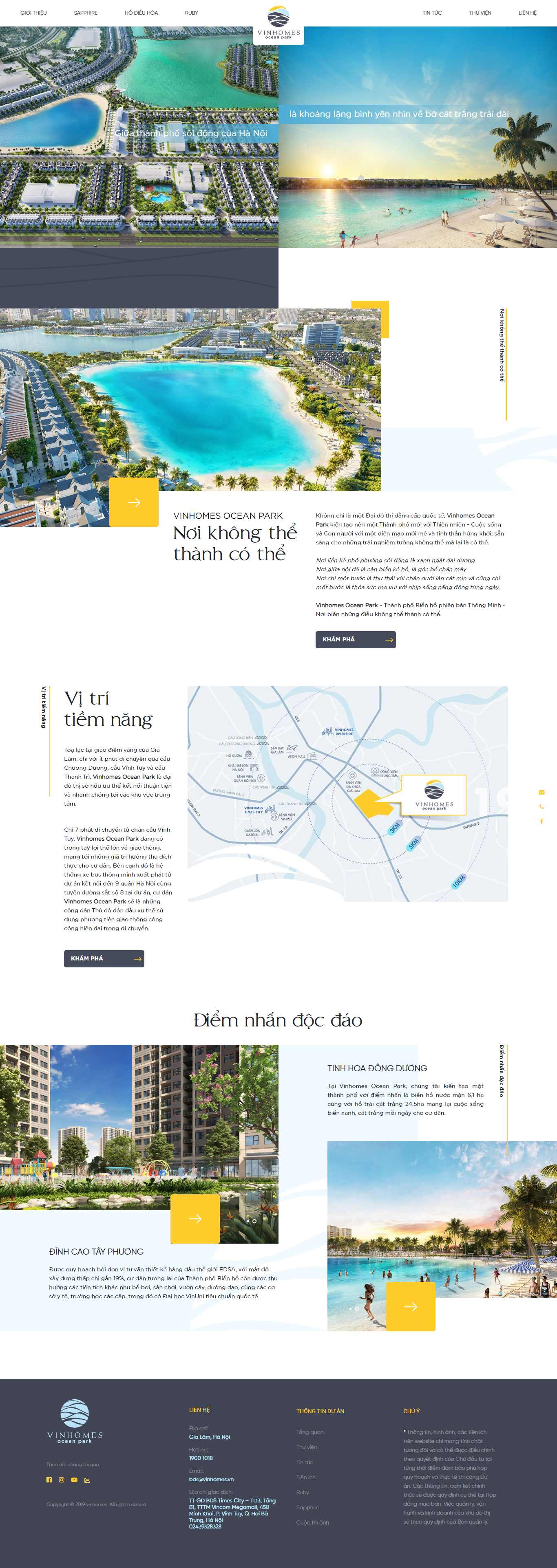 Thiết kế web Quận Long Biên - oceanpark.vinhomes.vn