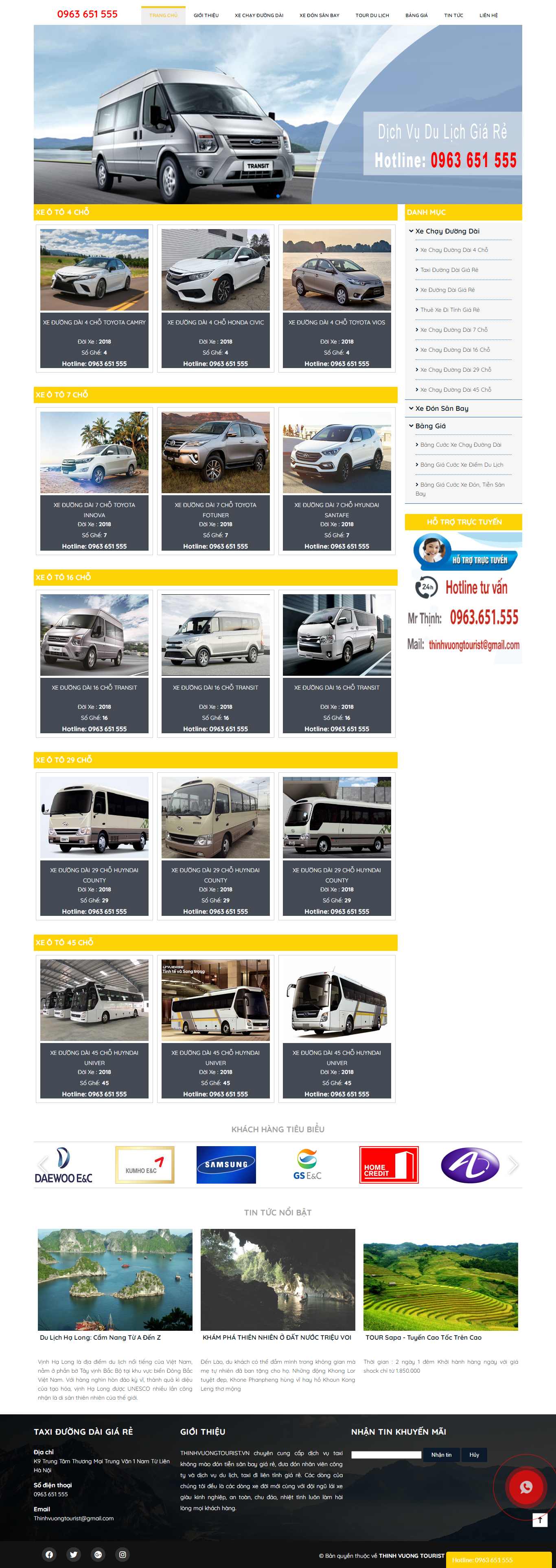 Thiết kế Web Huyện Gia Lâm - thinhvuongtourist.vn