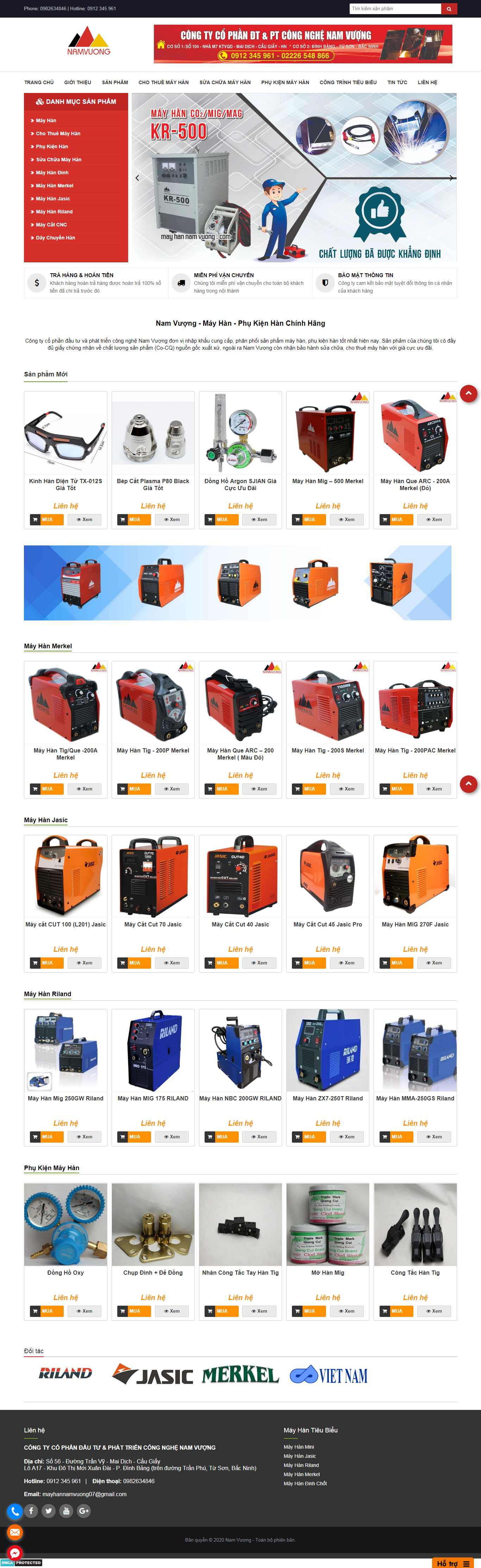 Thiết kế Web Quận Hà Đông - mayhannamvuong.com