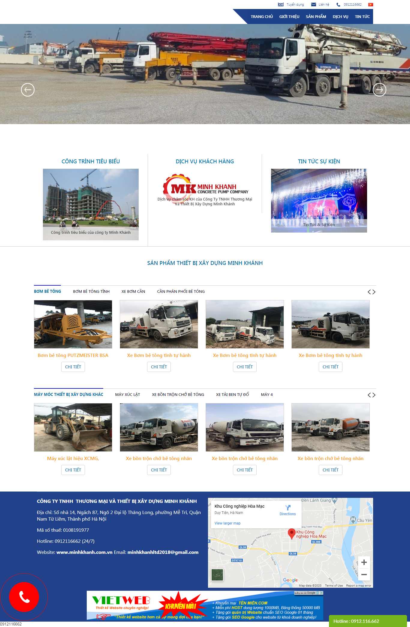 Thiết kế Web Huyện Thạch Thất - minhkhanh.com.vn