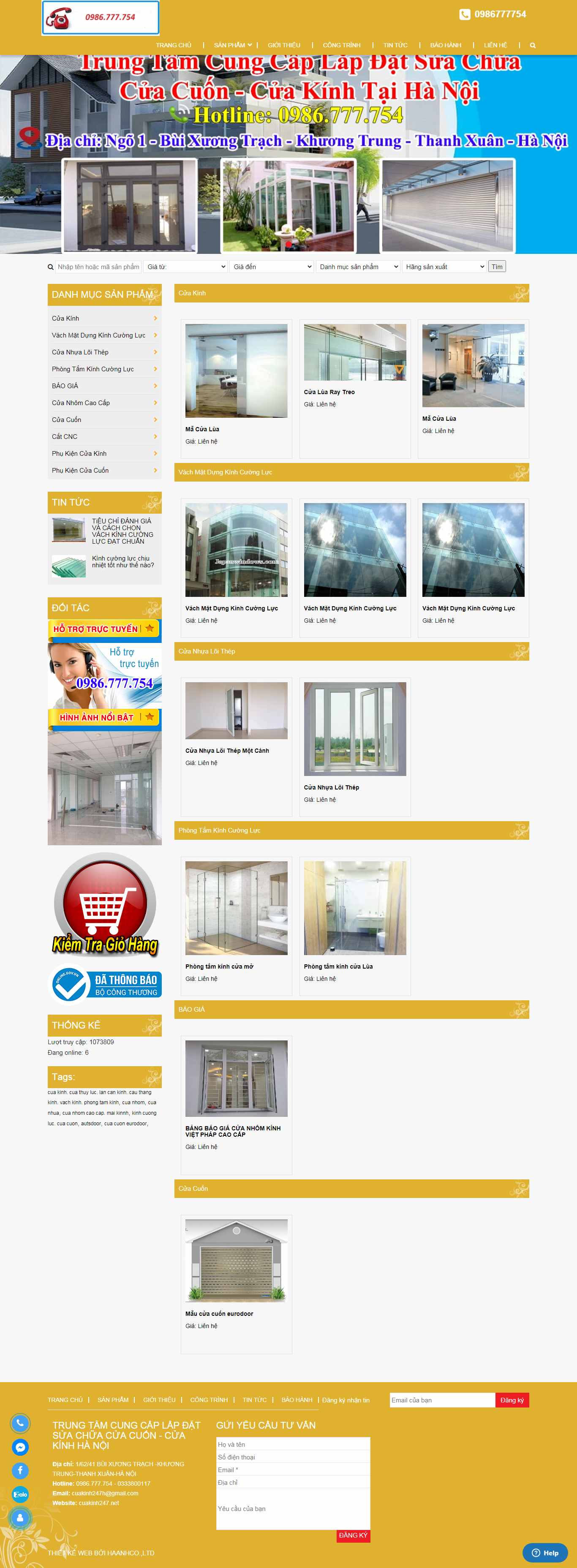 Thiết kế Web Huyện Thường Tín - cuakinh247.net