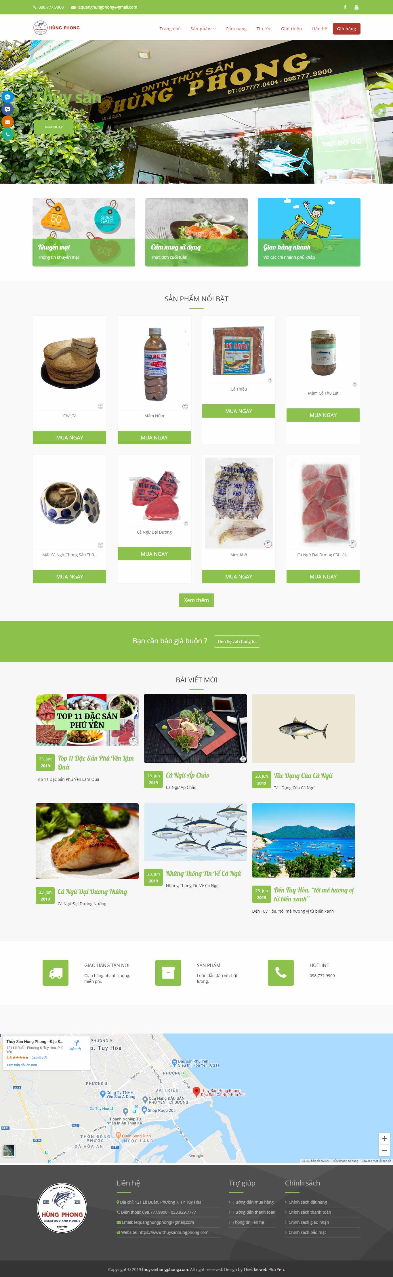 Thiết kế Web Miền Trung - thuysanhungphong.com