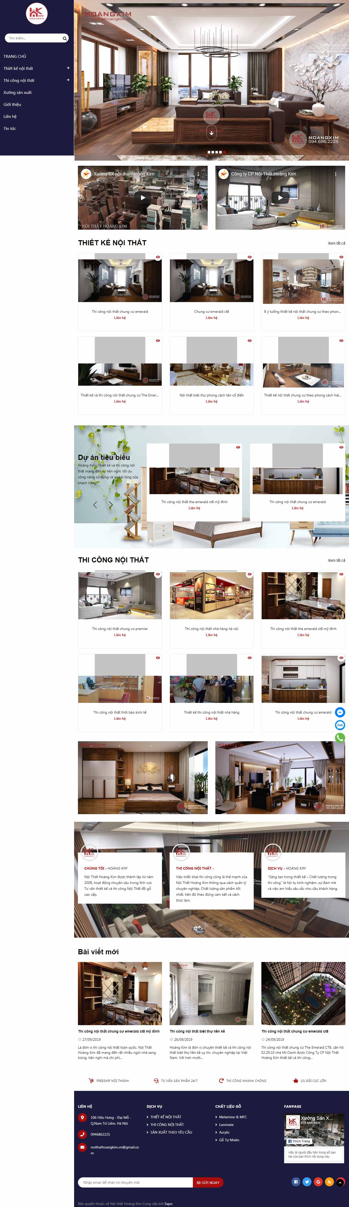 Thiết kế Web Bắc Ninh - noithathoangkim.vn