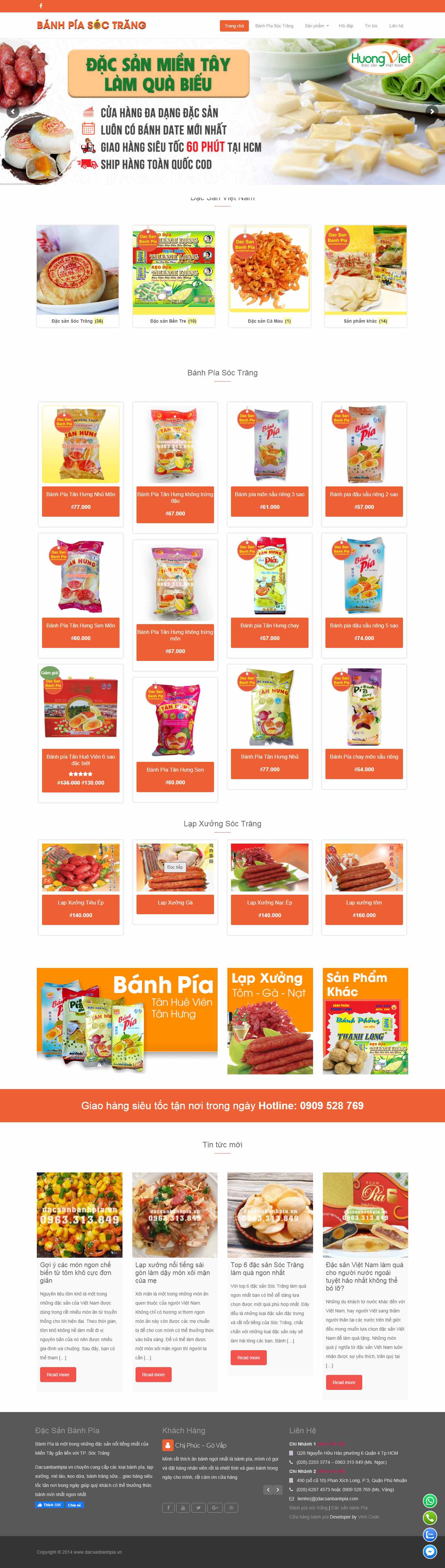 Thiết kế Web Bến Tre - www.dacsanbanhpia.vn