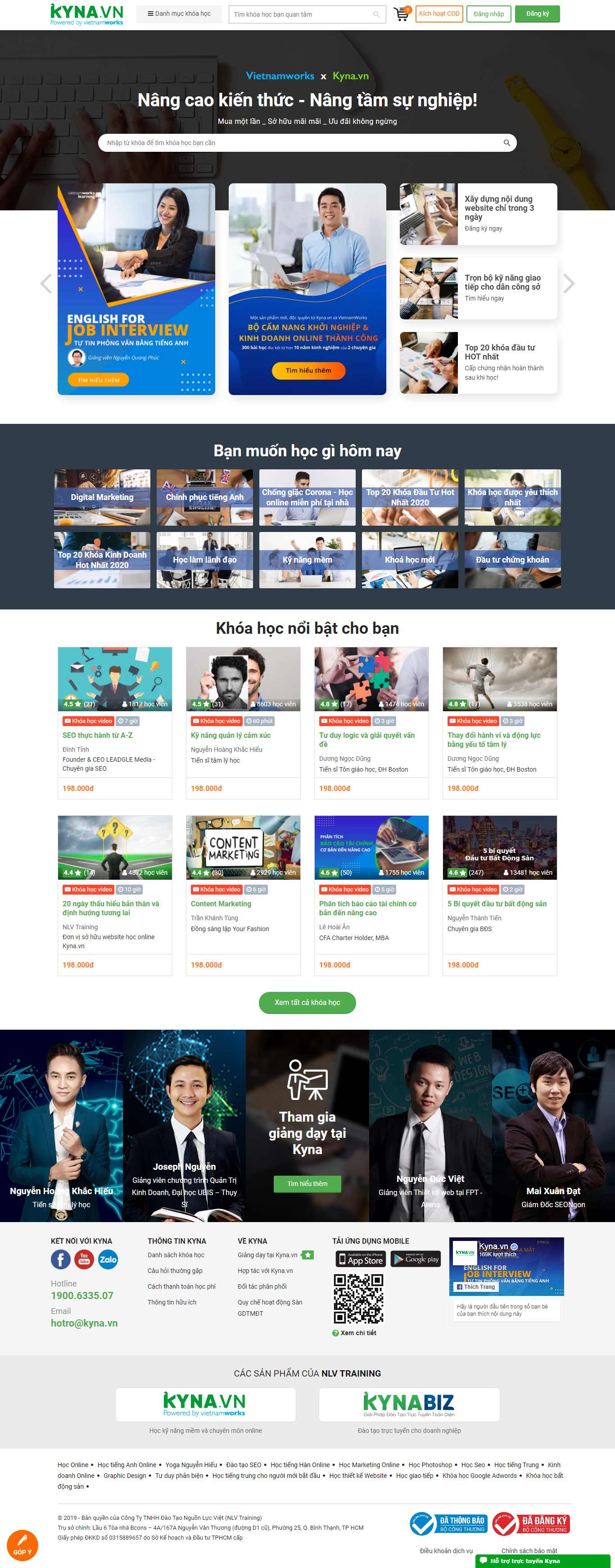 Thiết kế web quản trị mạng - kyna.vn