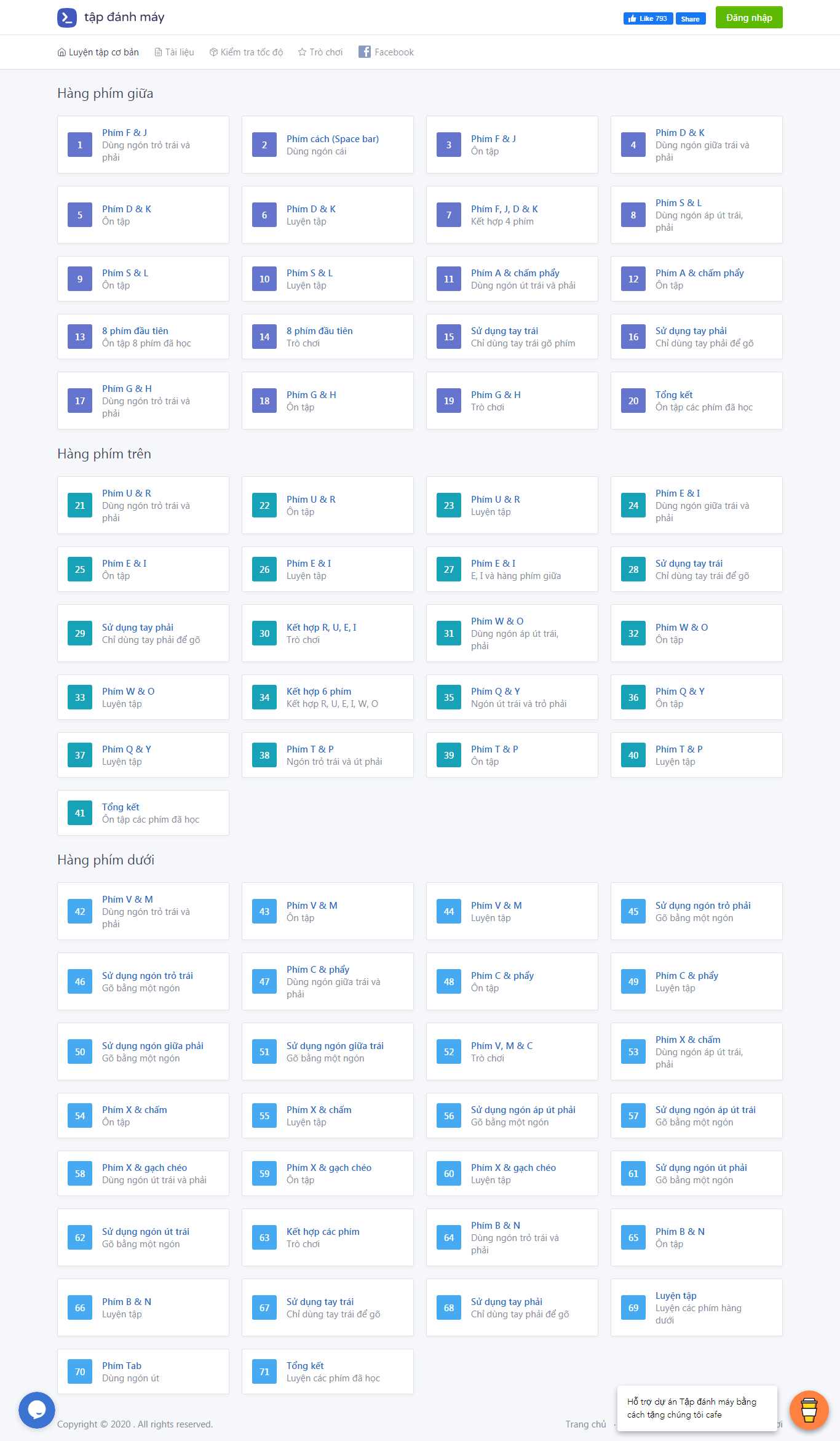 Thiết kế web tập đánh máy - tapdanhmay.net