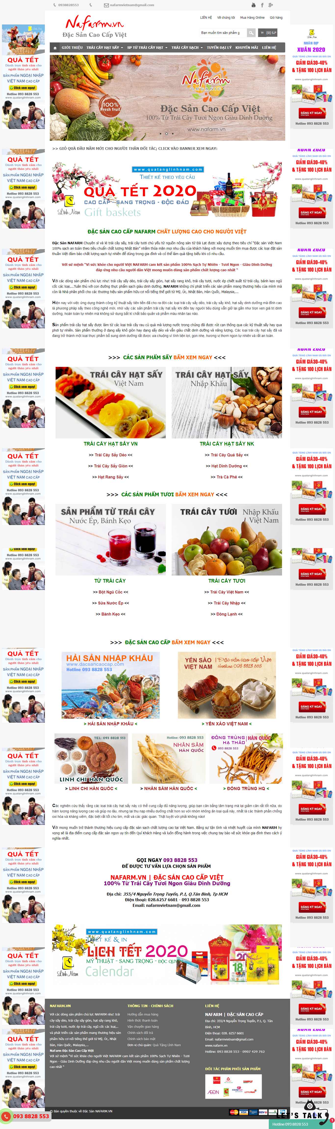 Thiết kế web đặc sản - nafarm.vn
