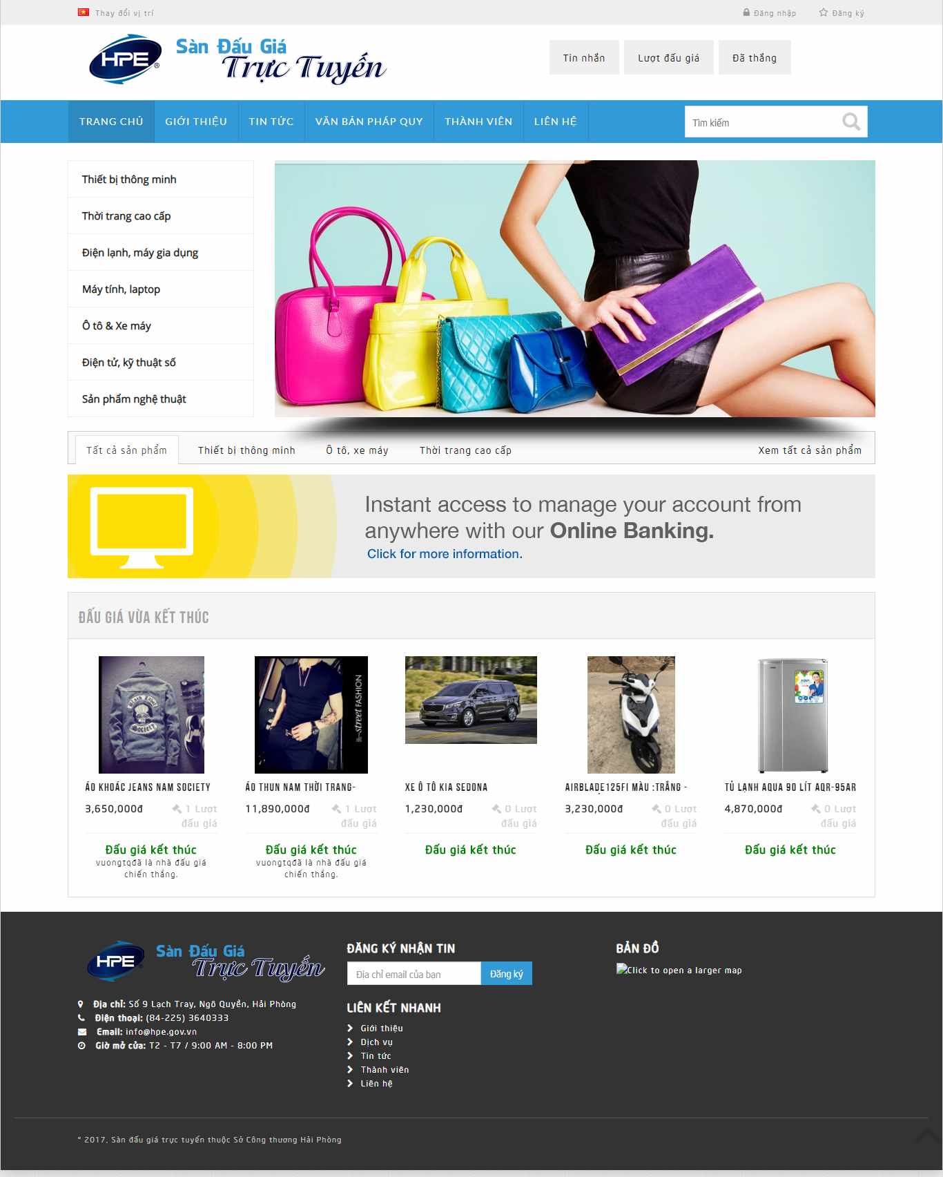 Thiết kế web đấu giá - daugianhanh.vn