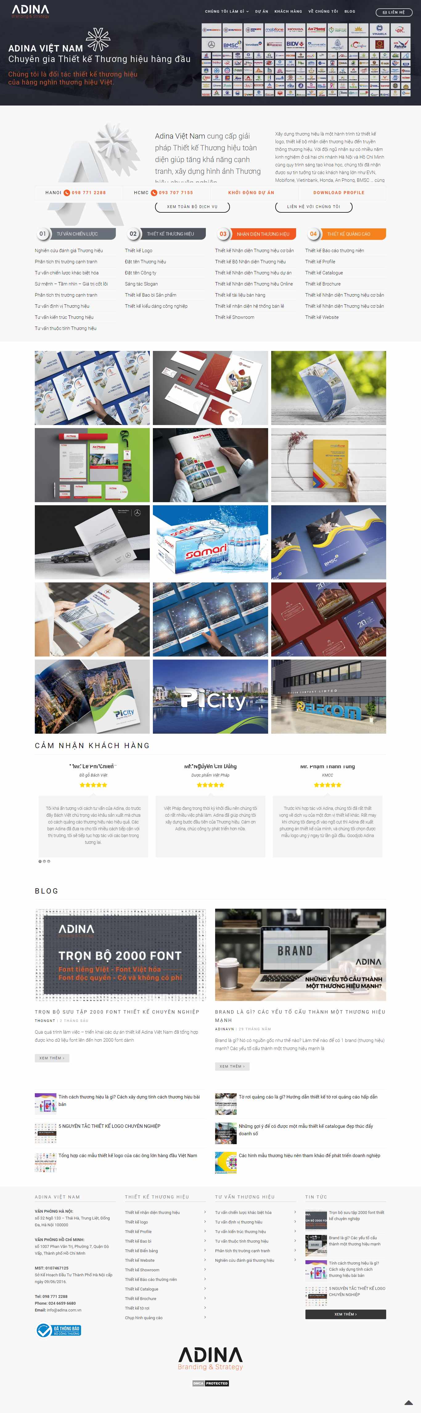 Thiết kế Web Logo - adina.com.vn