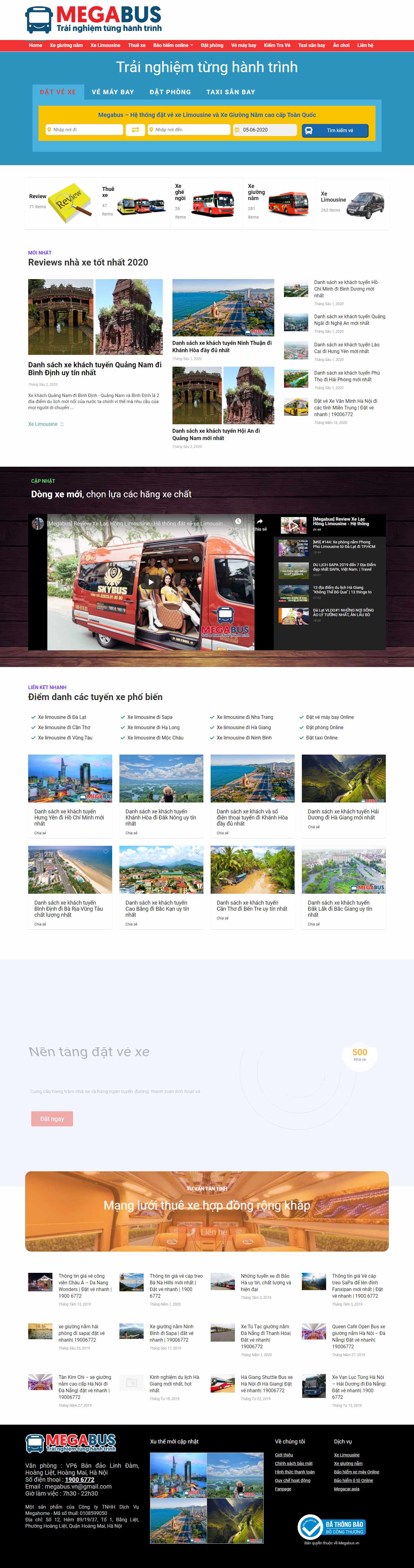 Thiết kế Web Hà Nam - megabus.vn