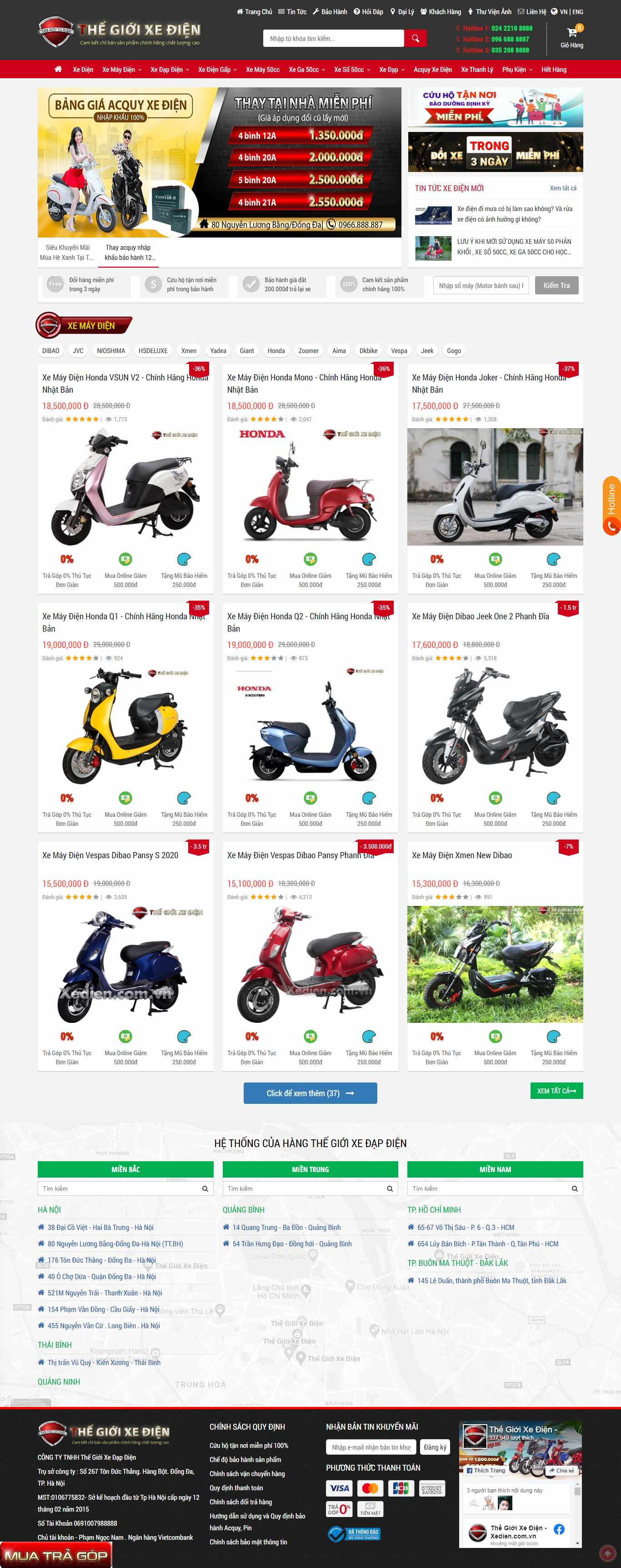 Thiết kế Web Hà Tĩnh - thegioixedien.com.vn