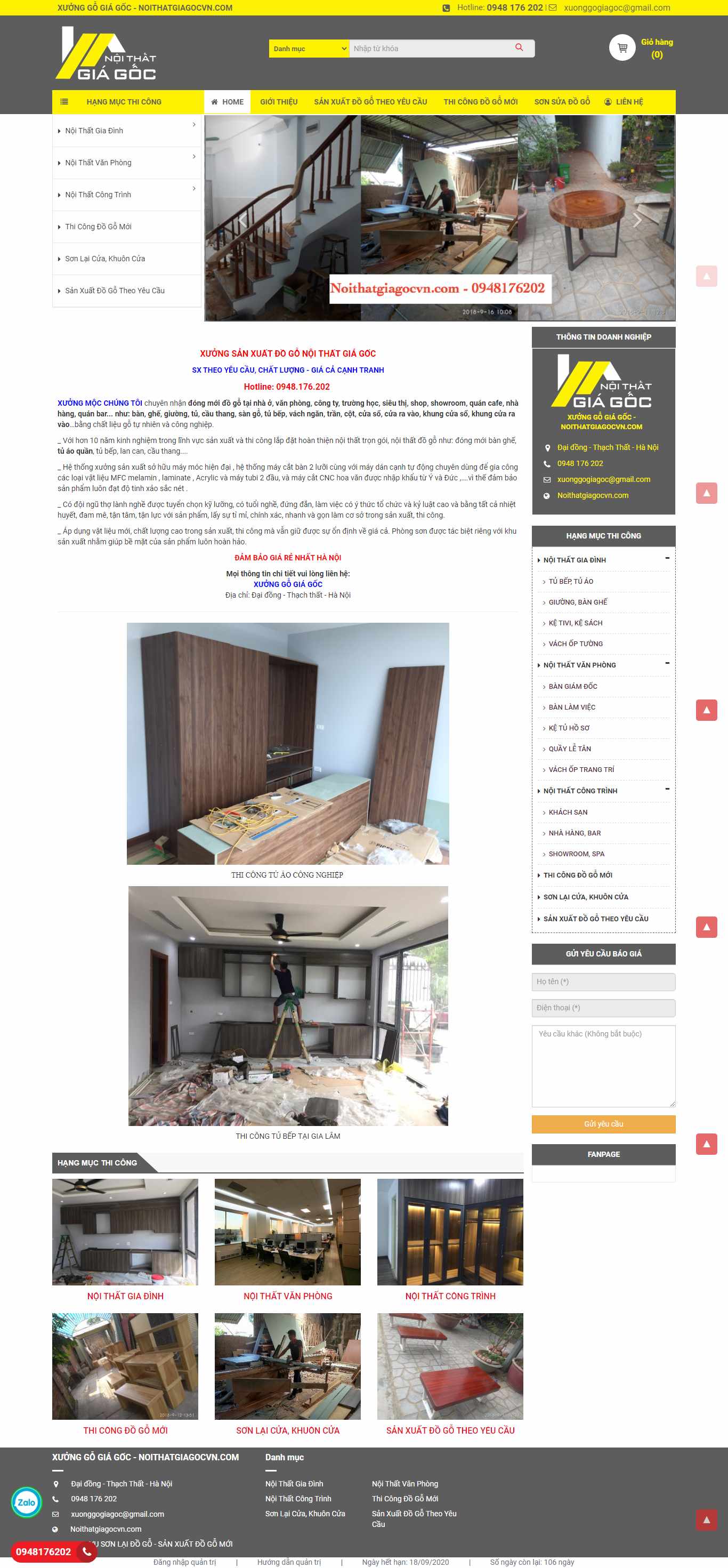Thiết kế Web Hà Tĩnh - noithatgiagocvn.com