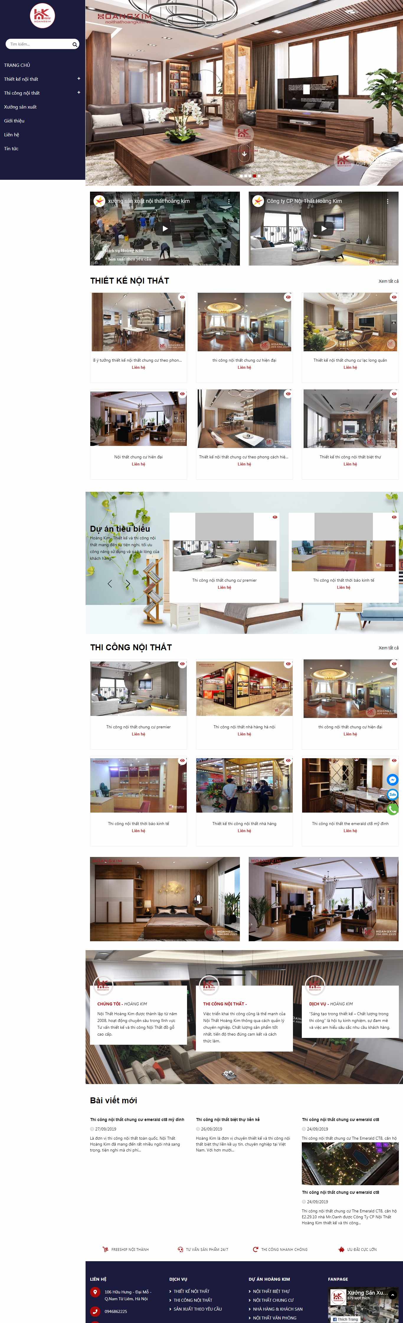 Thiết kế Web Hải Dương - noithathoangkim.vn