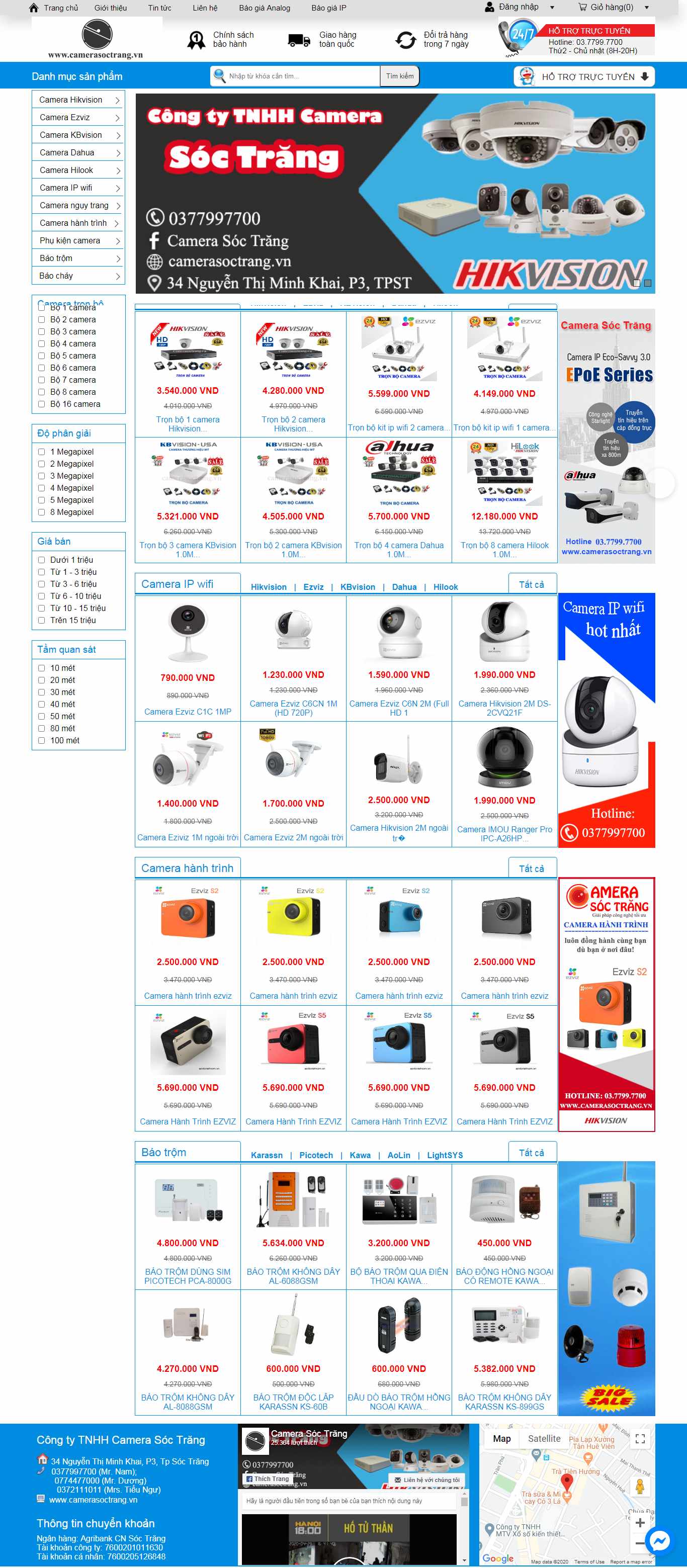Thiết kế Web Hậu Giang - camerasoctrang.vn