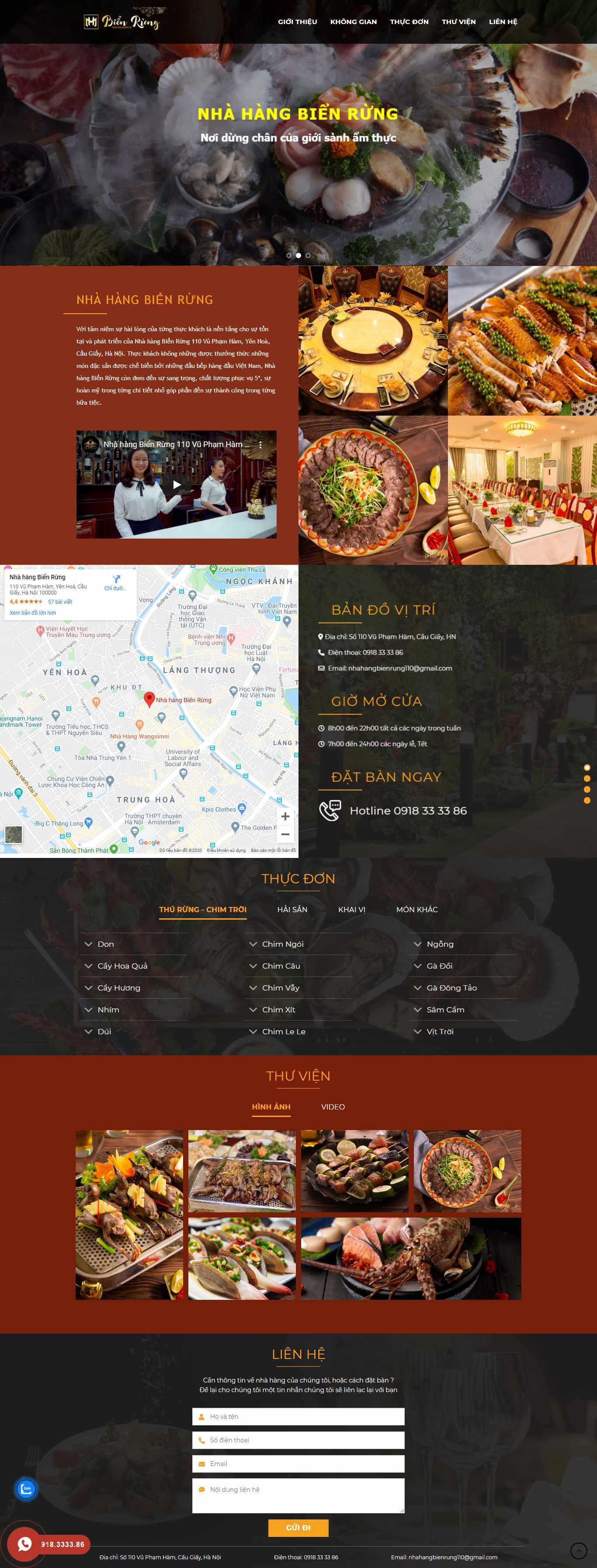 Thiết kế Web Thành phố Hồ Chí Minh - nhahangbienrung.vn