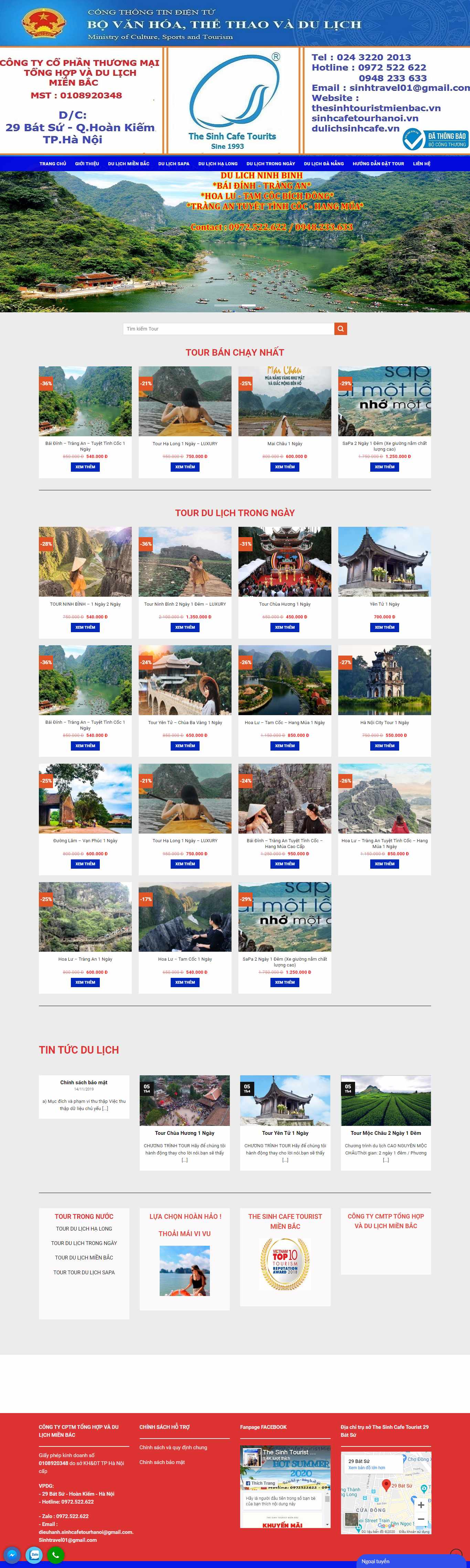 Thiết kế Web Lào Cai - thesinhtouristmienbac.vn