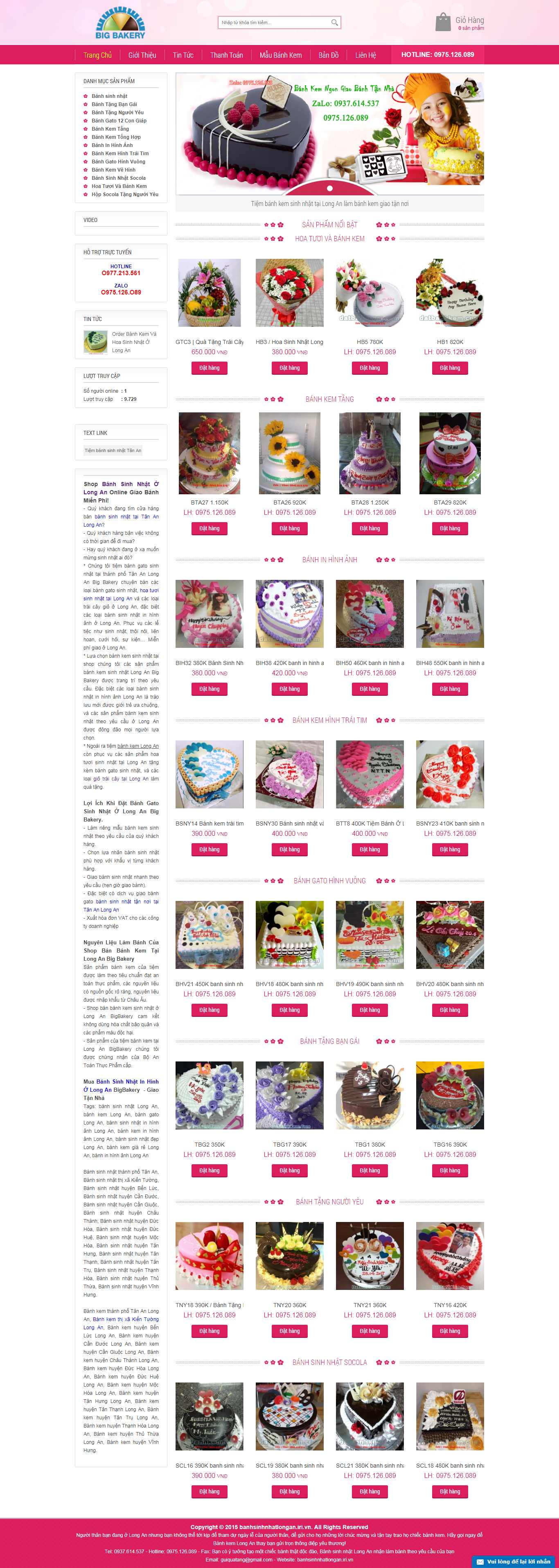 Thiết kế Web Long An - banhsinhnhatlongan.iri.vn