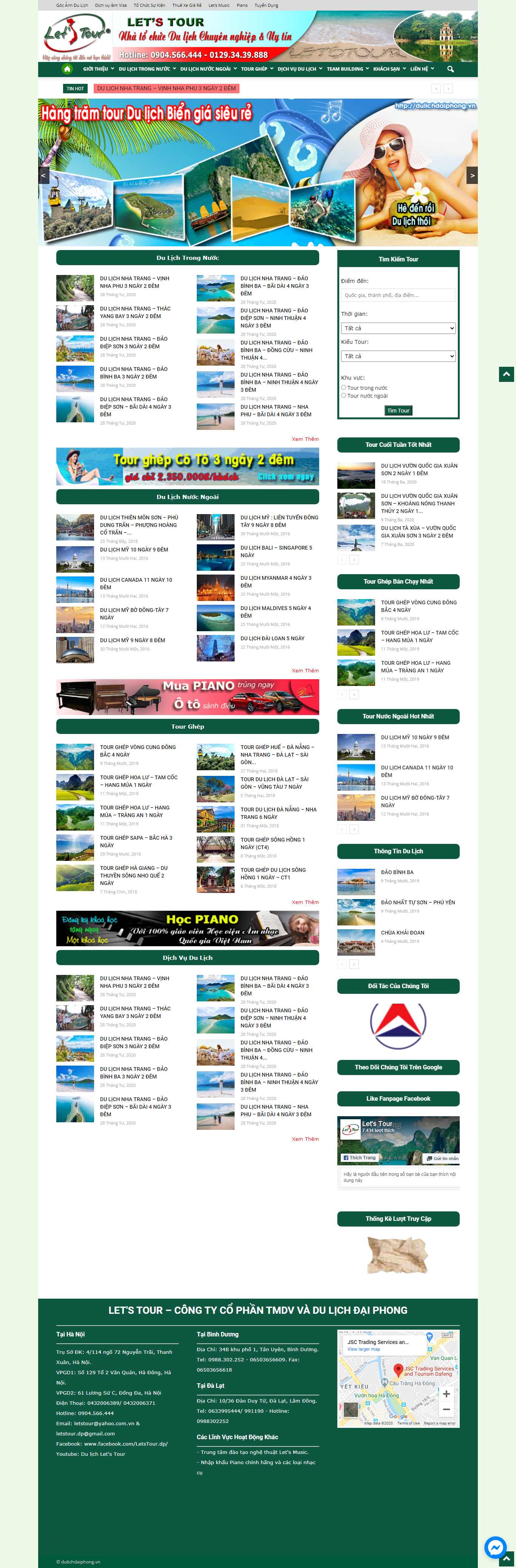 Thiết kế Web Ninh Bình - dulichdaiphong.vn