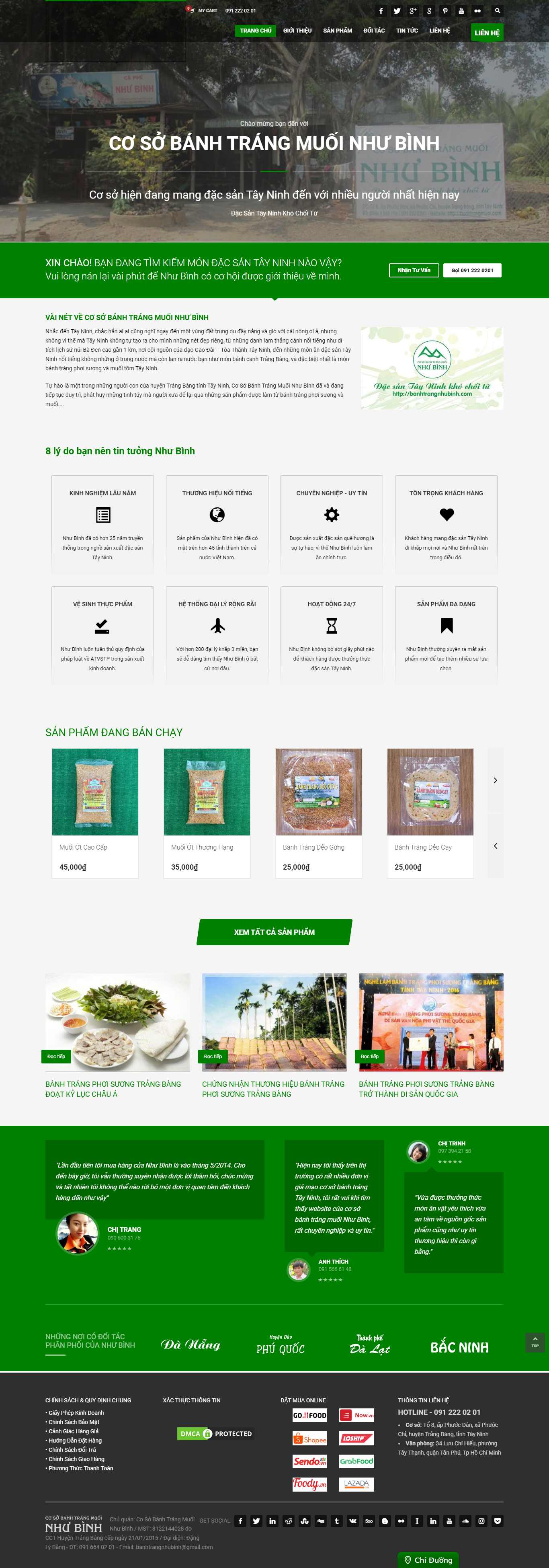 Thiết kế Web Ninh Thuận - banhtrangnhubinh.com